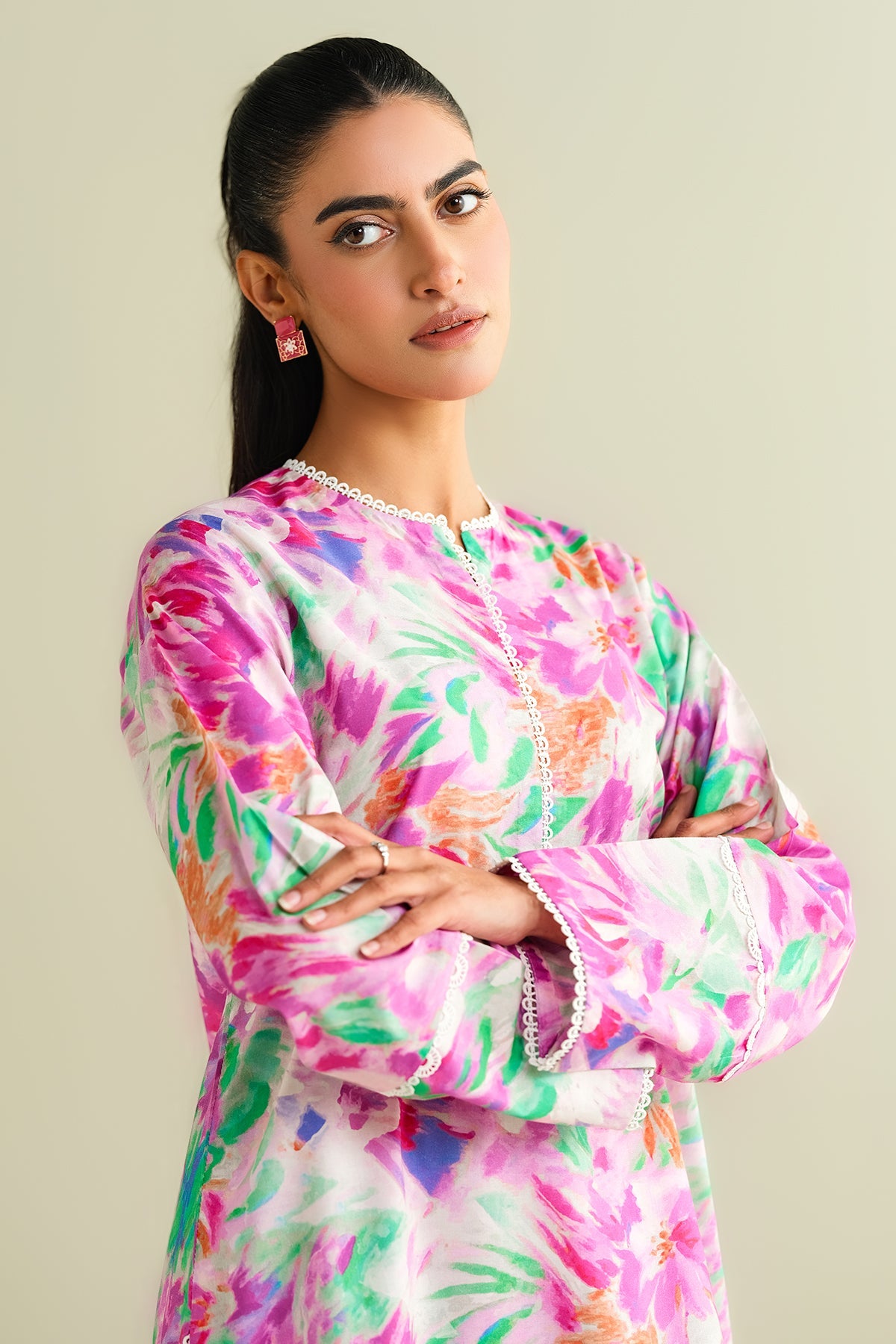 2 Piece - Printed Suit - C6117