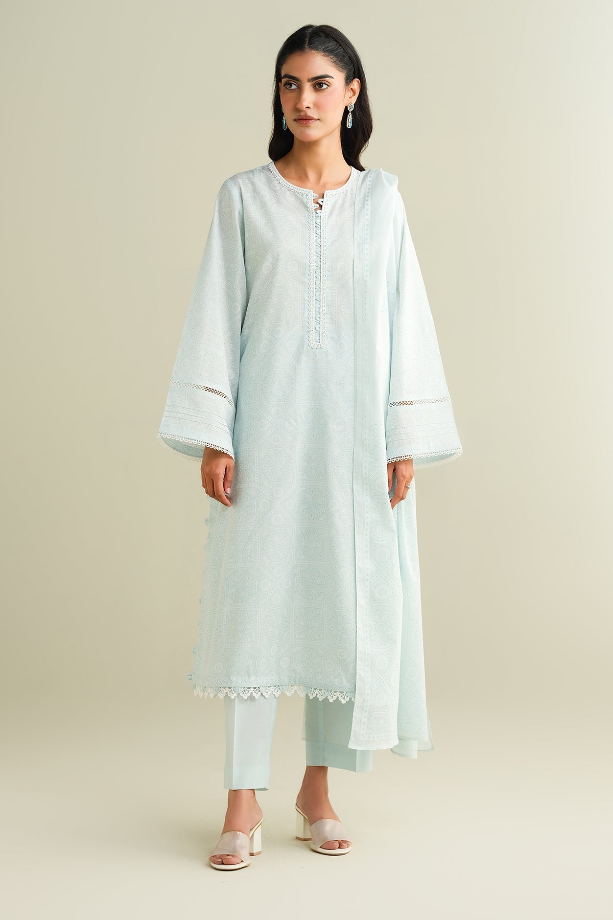 2 Piece - Printed Suit - C6124