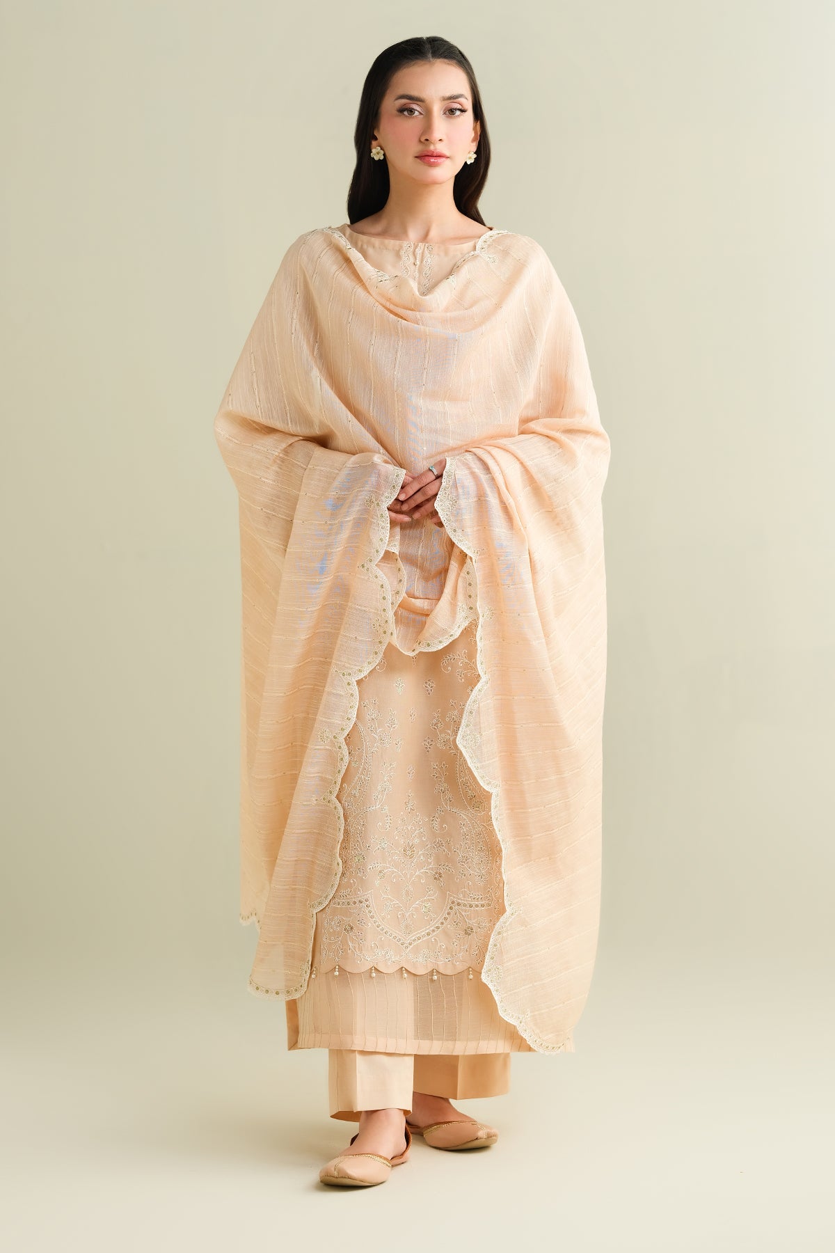3 Piece - Embroidered Suit - C6190