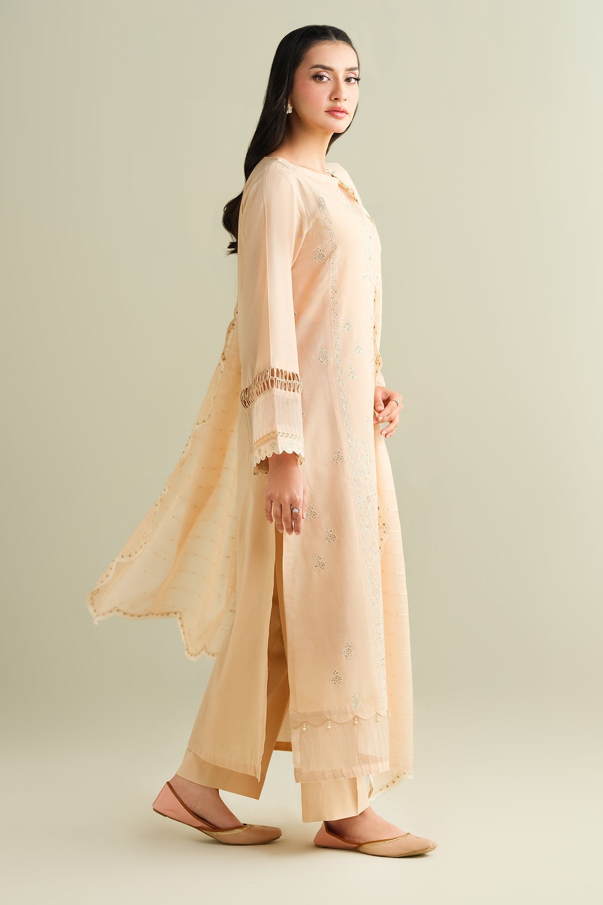 3 Piece - Embroidered Suit - C6190