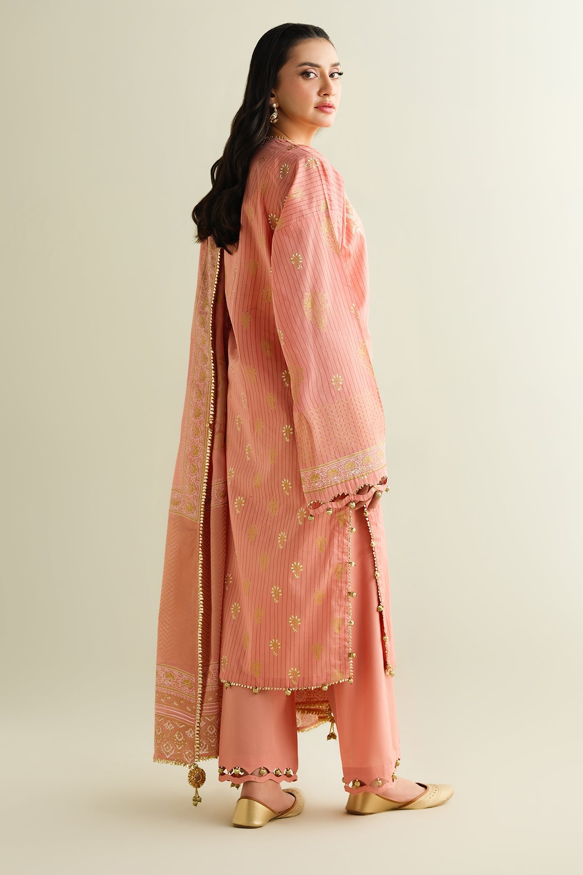 3 Piece - Printed Suit - C6174