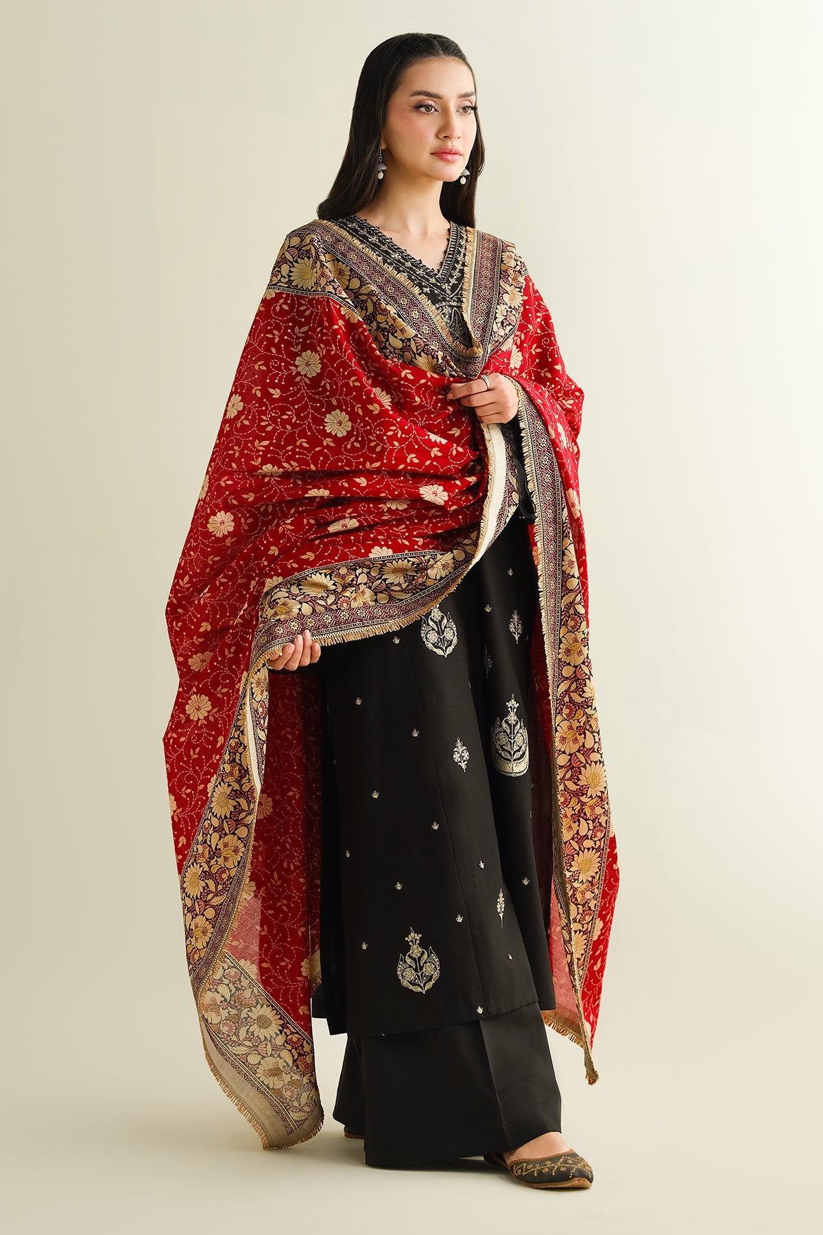 2 Piece - Embroidered Suit - C6126