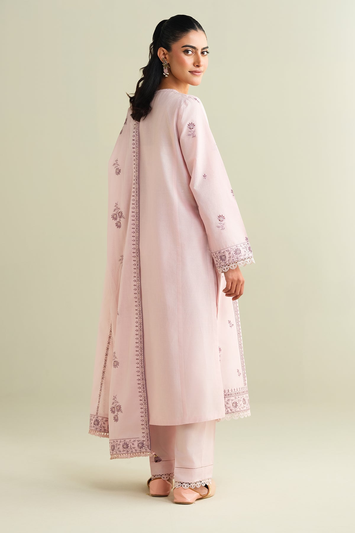 3 Piece - Embroidered Suit - C6135