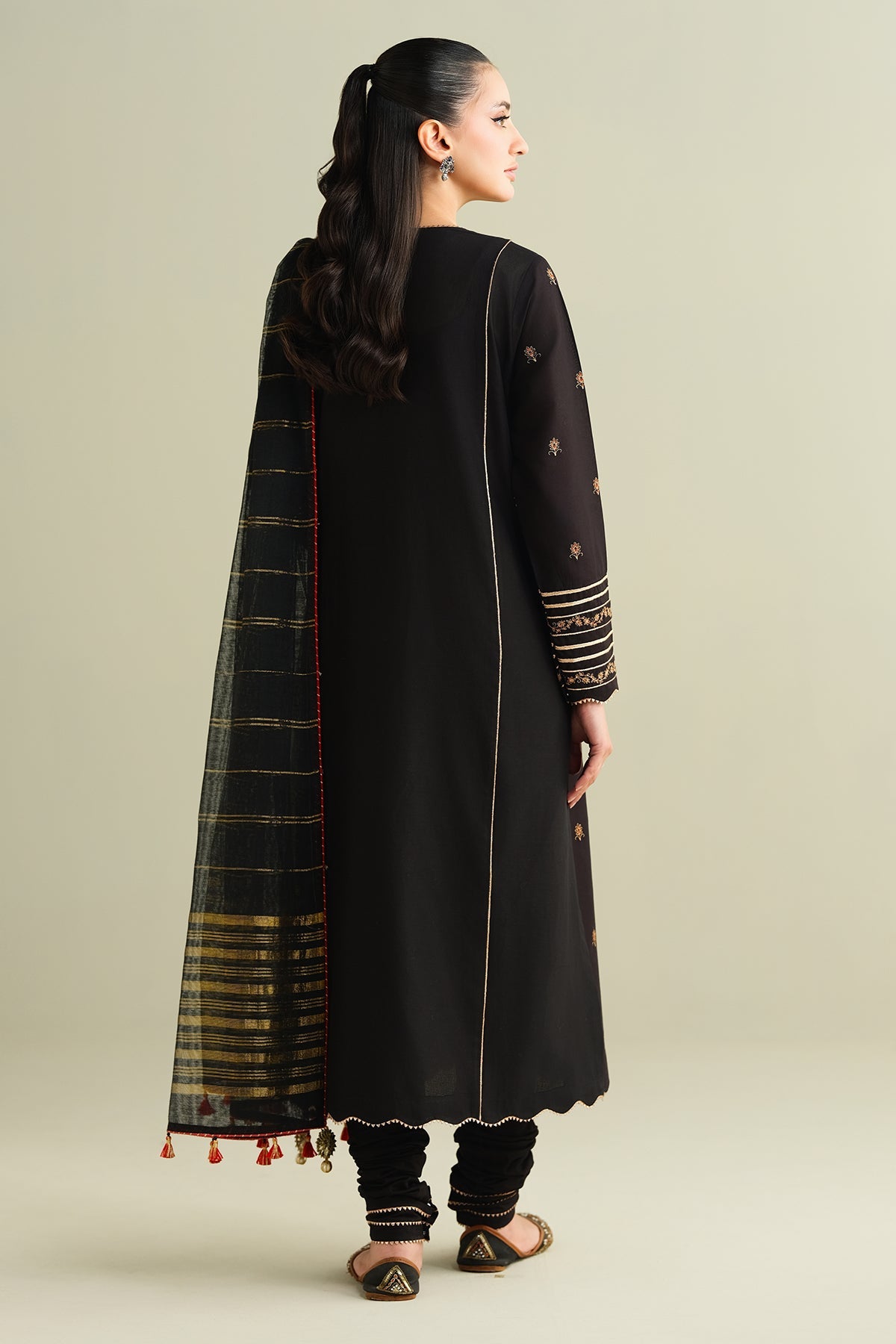 3 Piece - Embroidered Suit - C6161