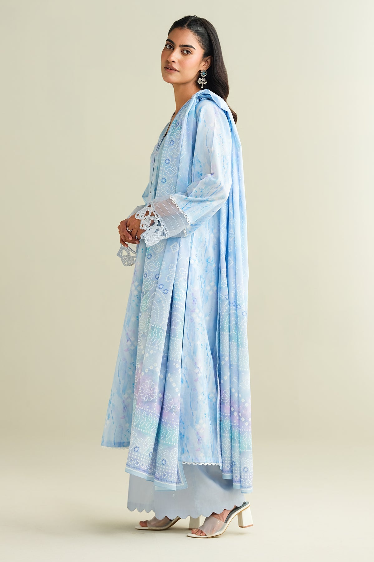 3 Piece - Printed Suit - C6145