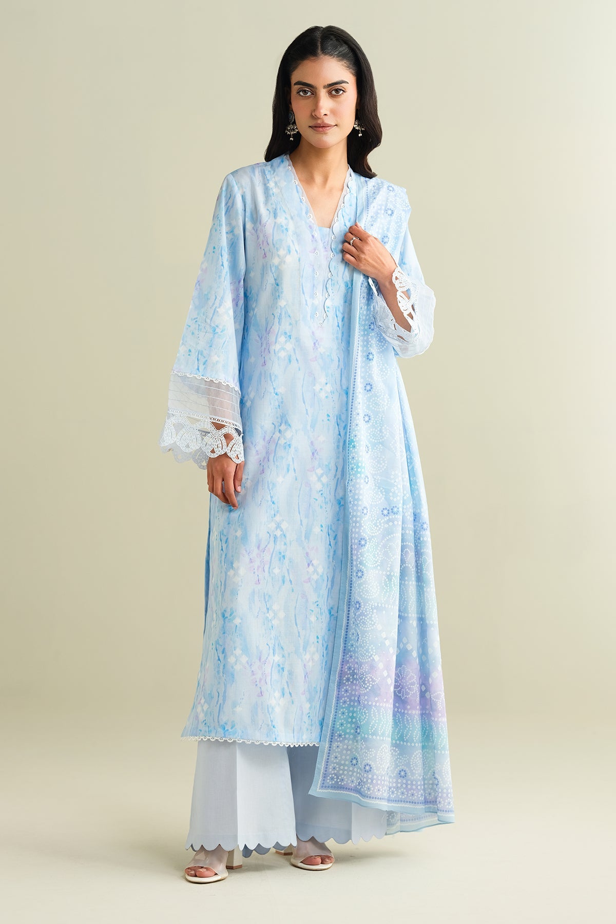 3 Piece - Printed Suit - C6145