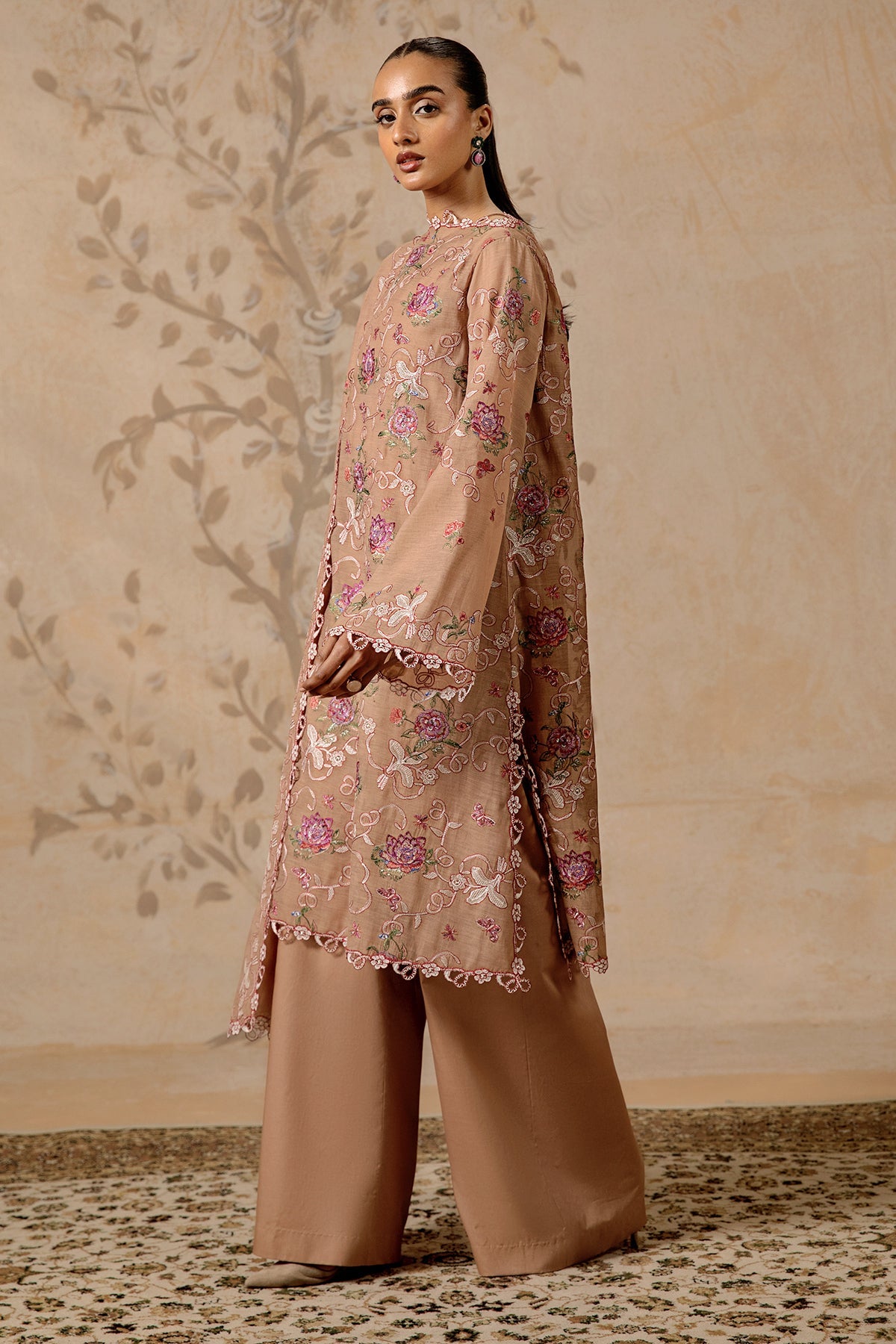 4 Piece - Embroidered Suit - MC1610-2