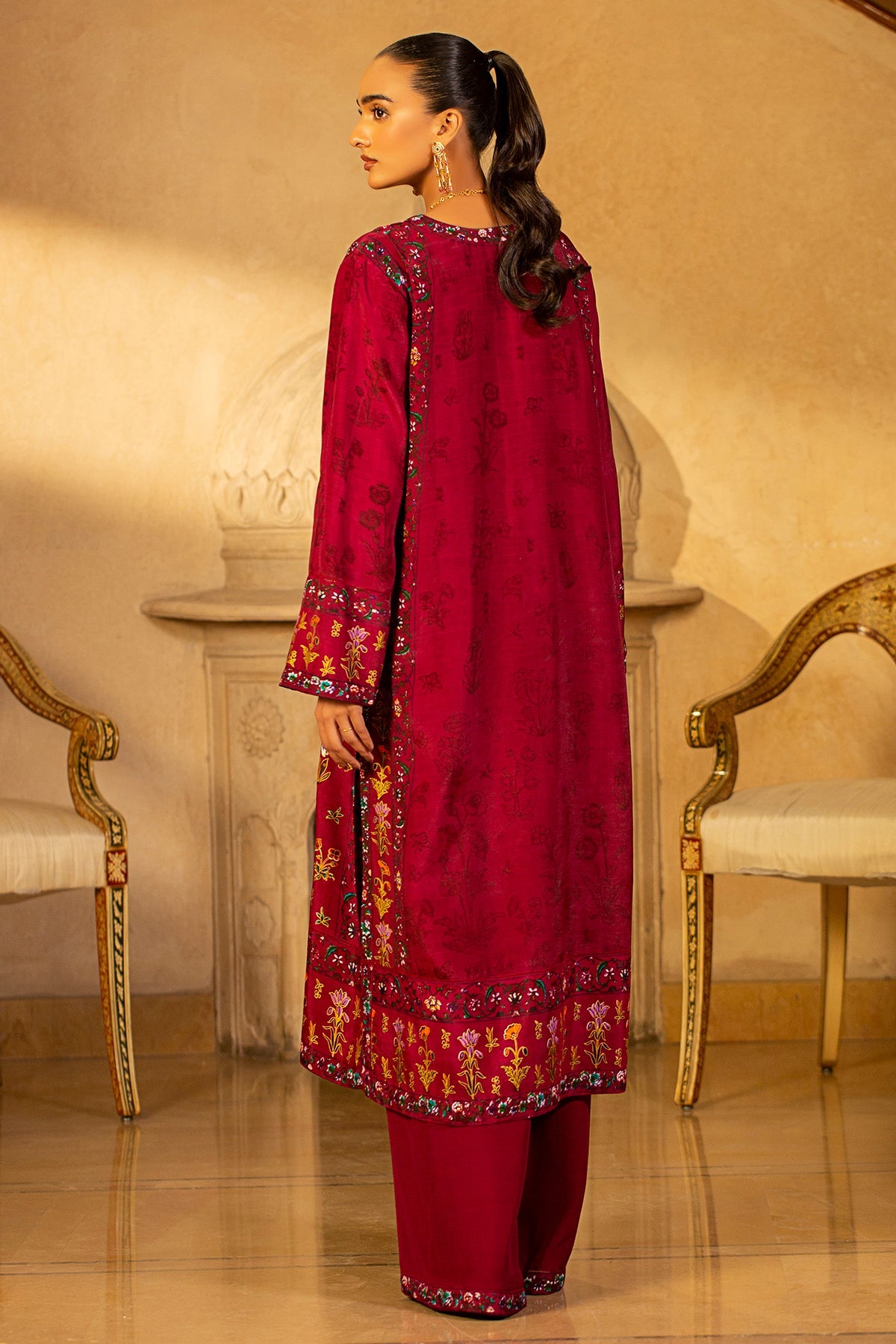 2 Piece Pk Raw Silk Shirt & Trouser-mcp1412-1