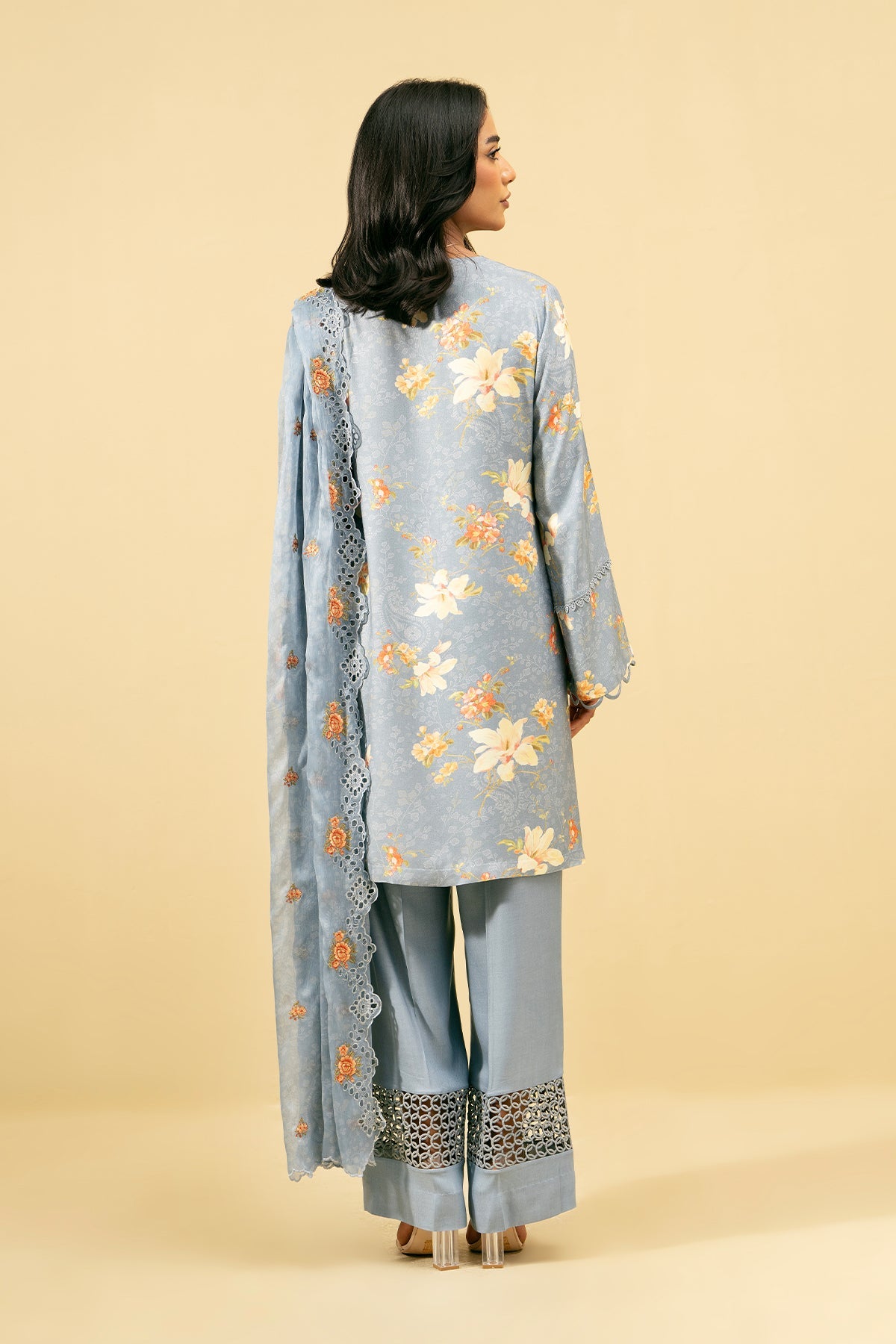3 Piece - Embroidered Marina Suit