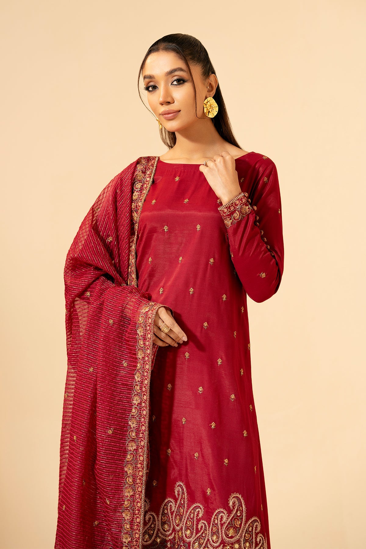 3 Piece - Embellished Suit - E1379