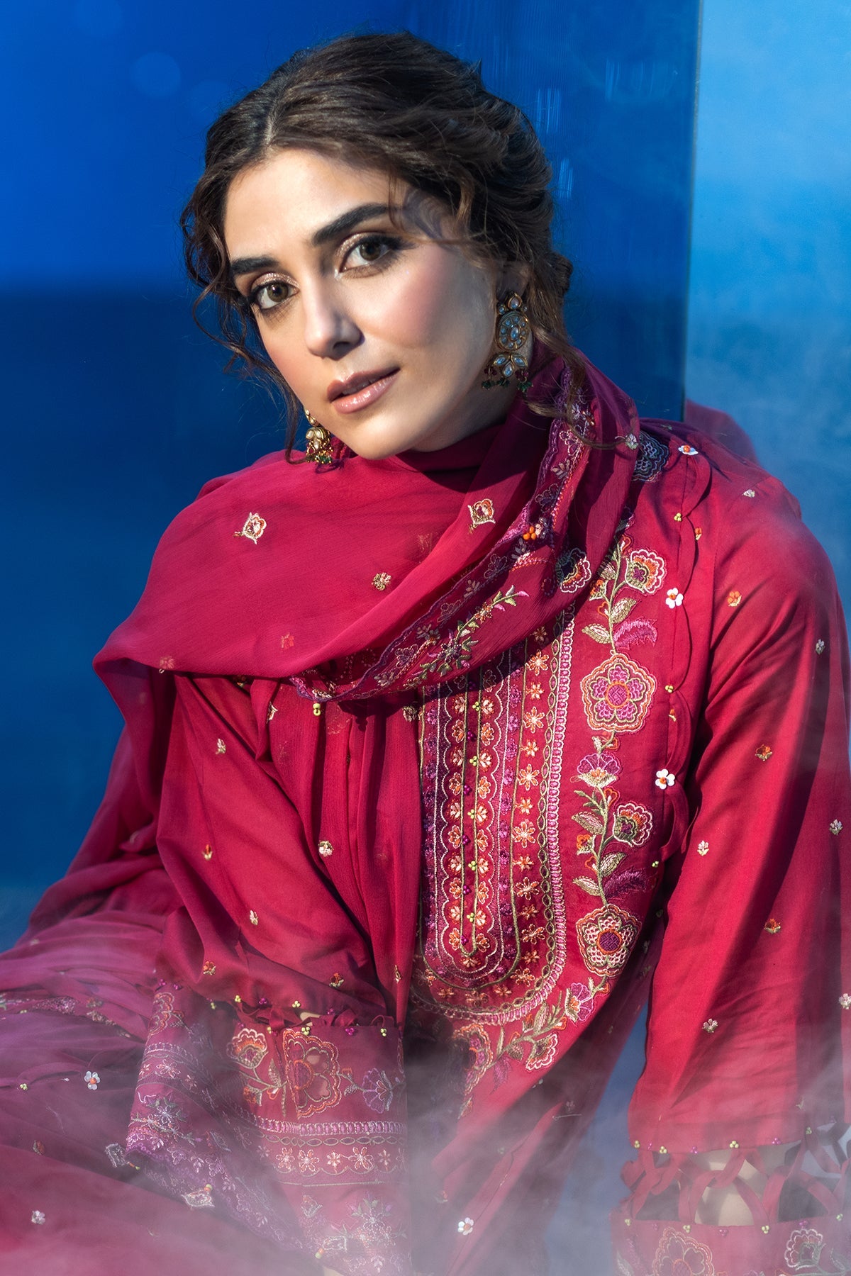 3 Piece - Embroidered Suit - C6169