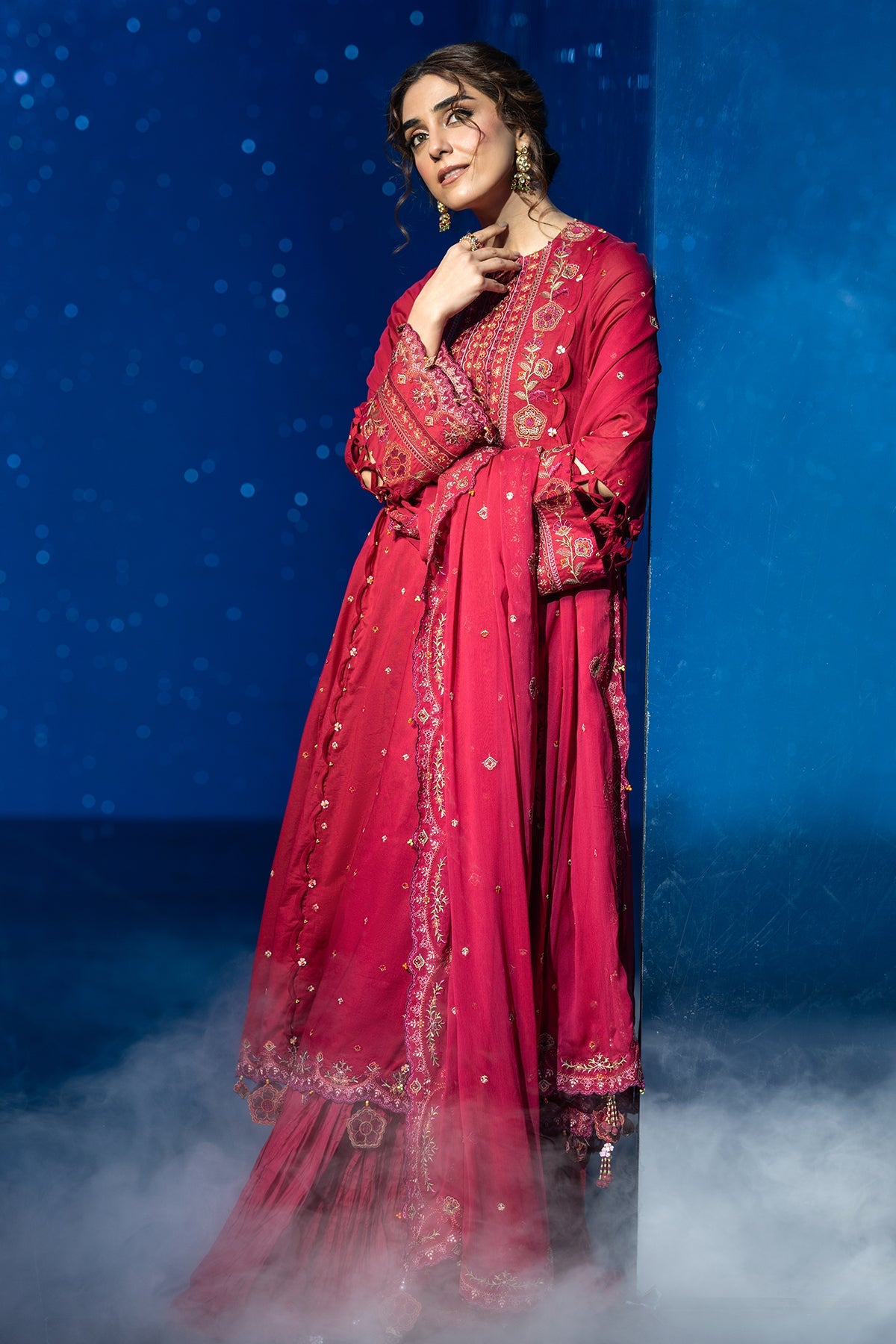 3 Piece - Embroidered Suit - C6169