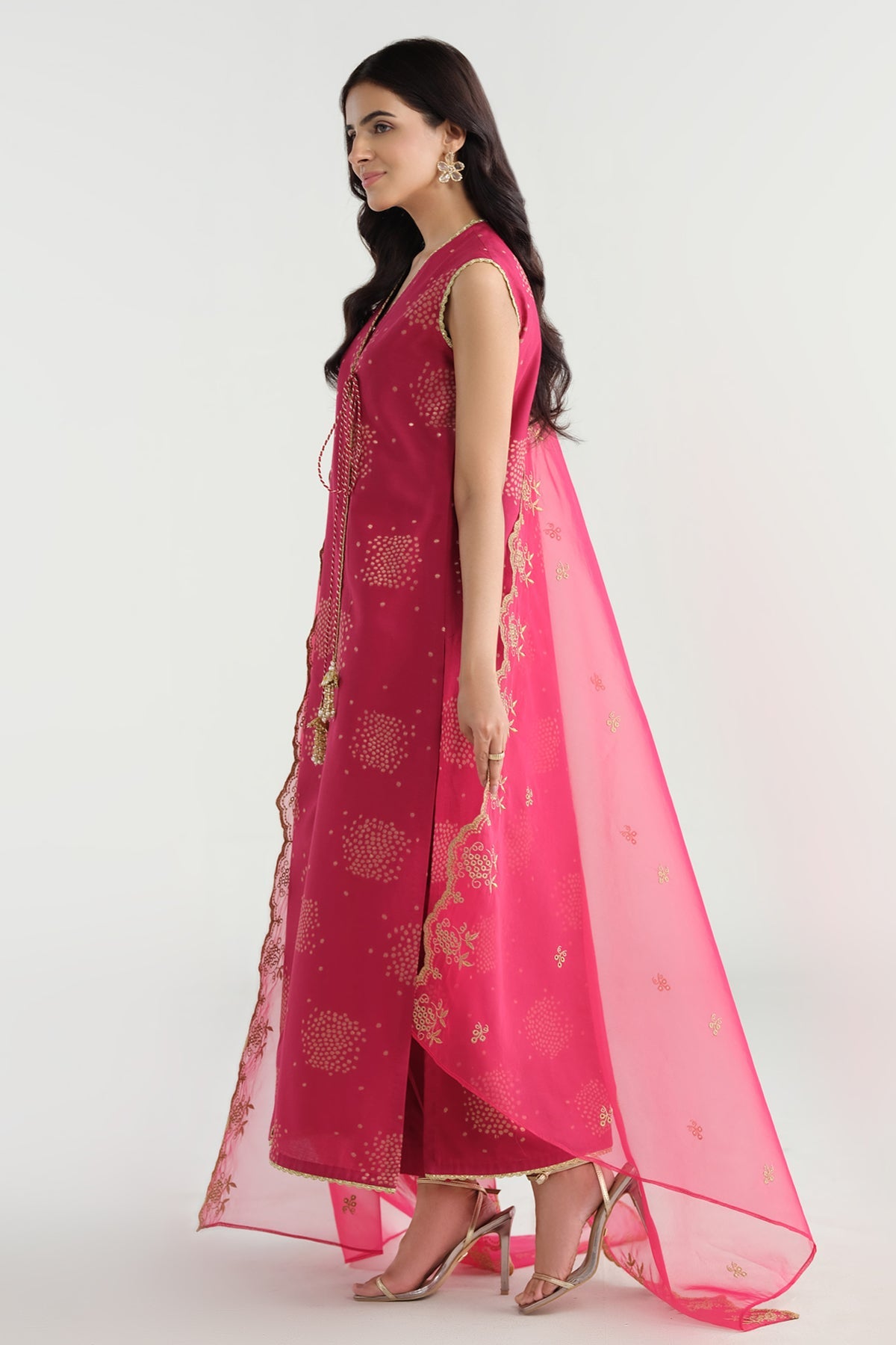 3 Piece - Embroidered Suit - C6223