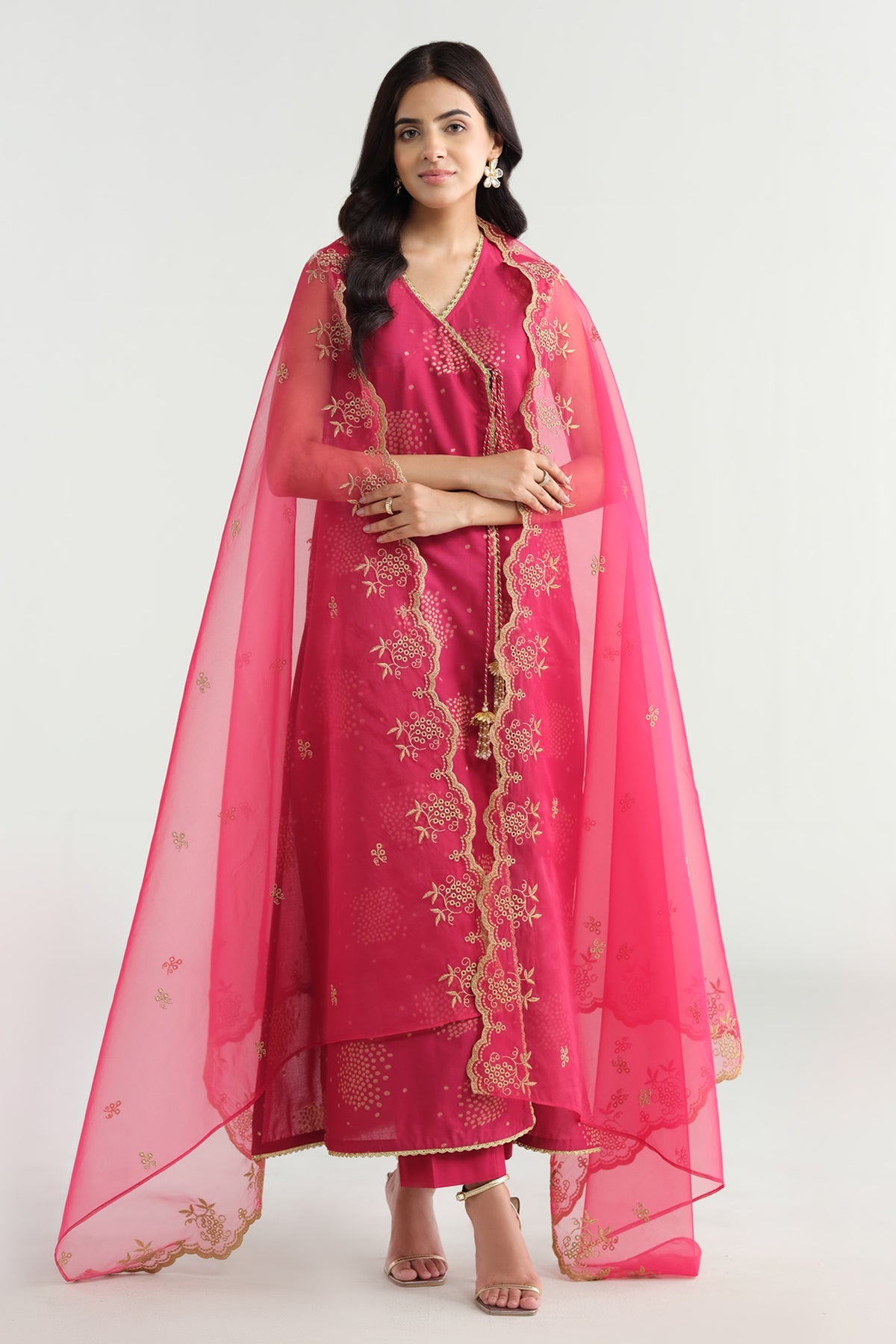 3 Piece - Embroidered Suit - C6223