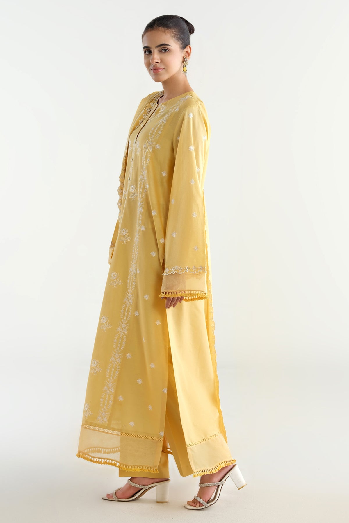3 Piece - Embroidered Suit - C6238