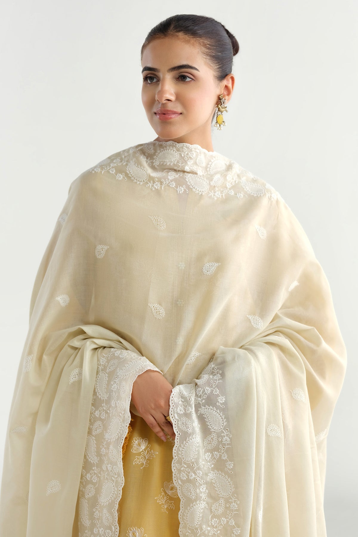3 Piece - Embroidered Suit - C6238