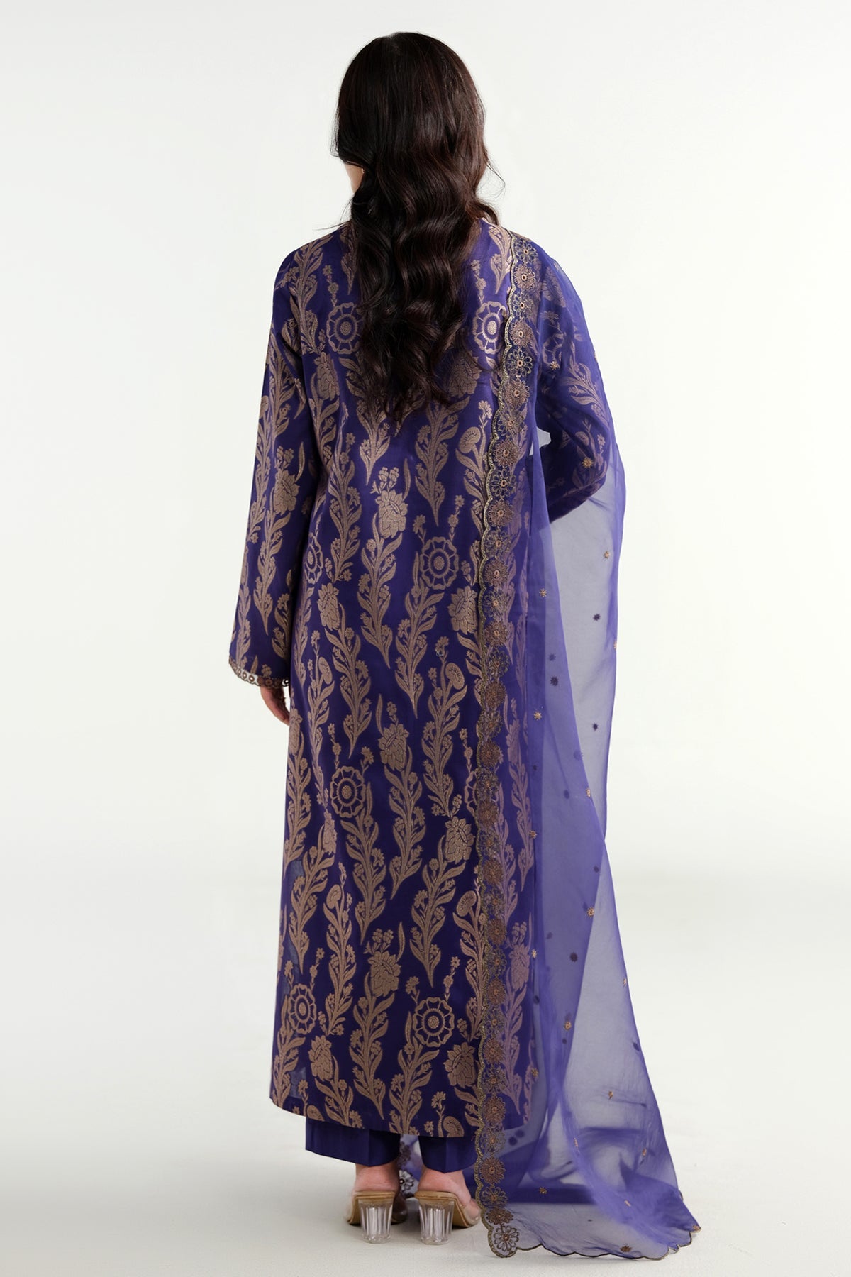3 Piece - Embroidered Suit - C6285