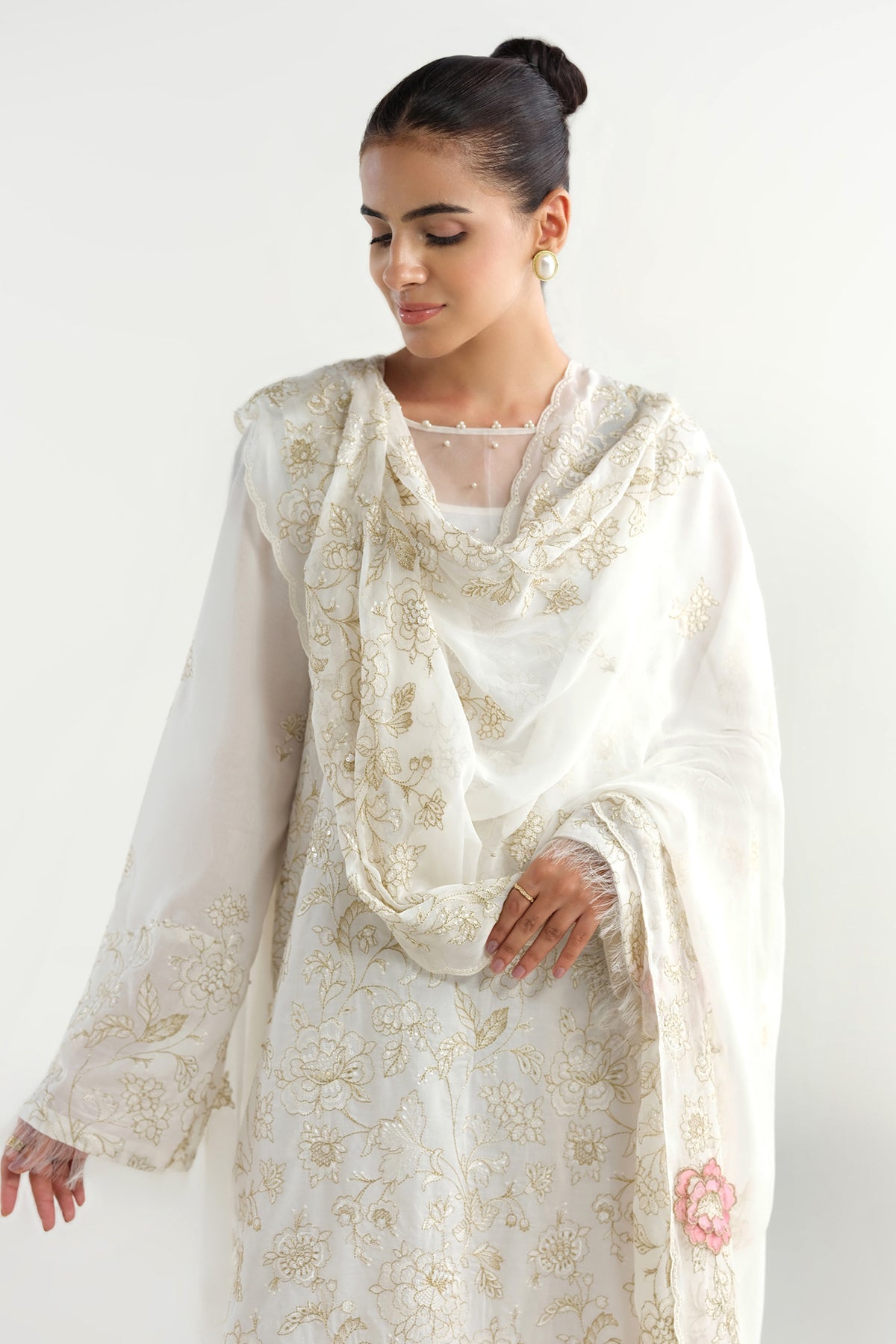3 Piece - Embroidered Suit - C6297