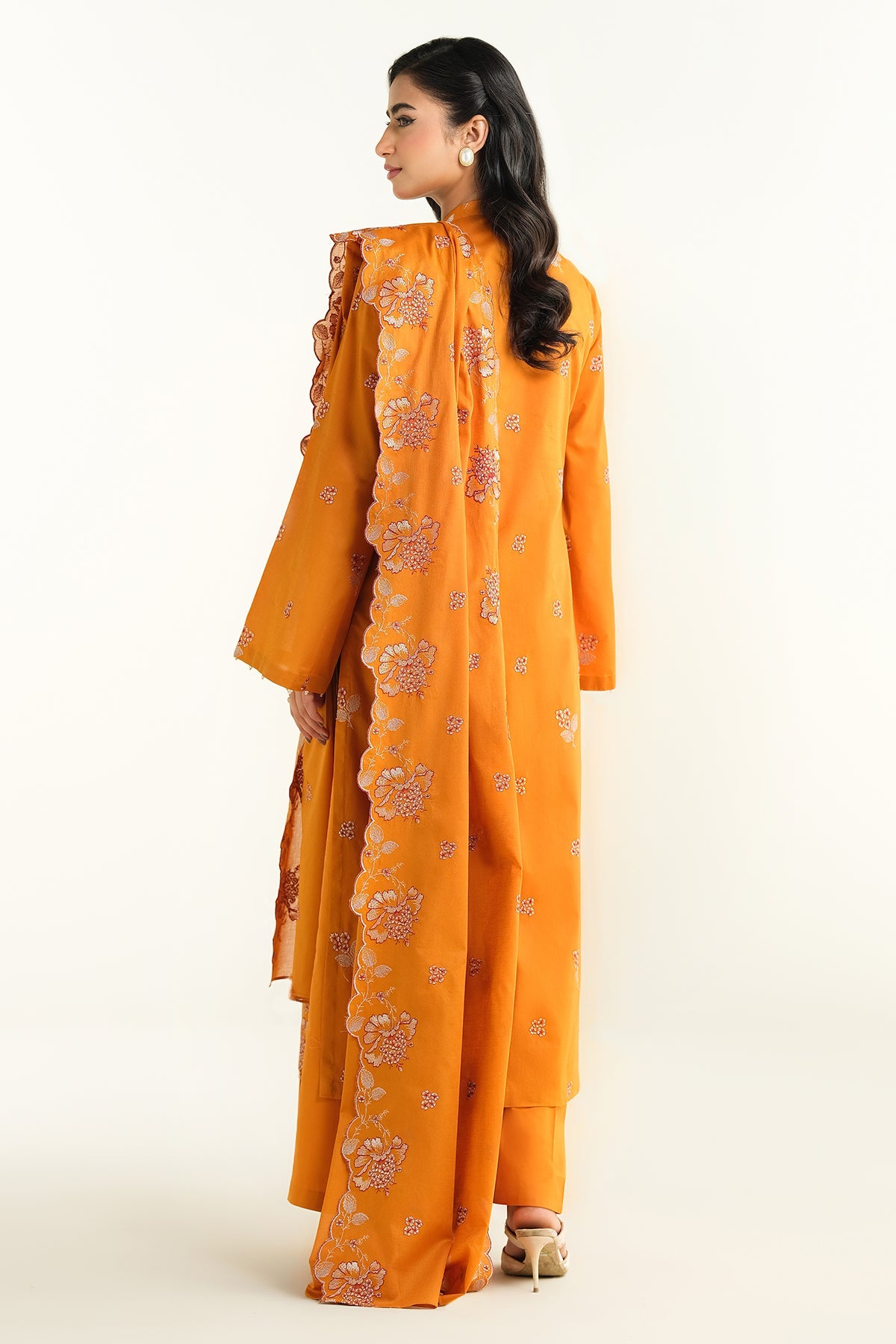 3 Piece - Embroidered Suit - E1612