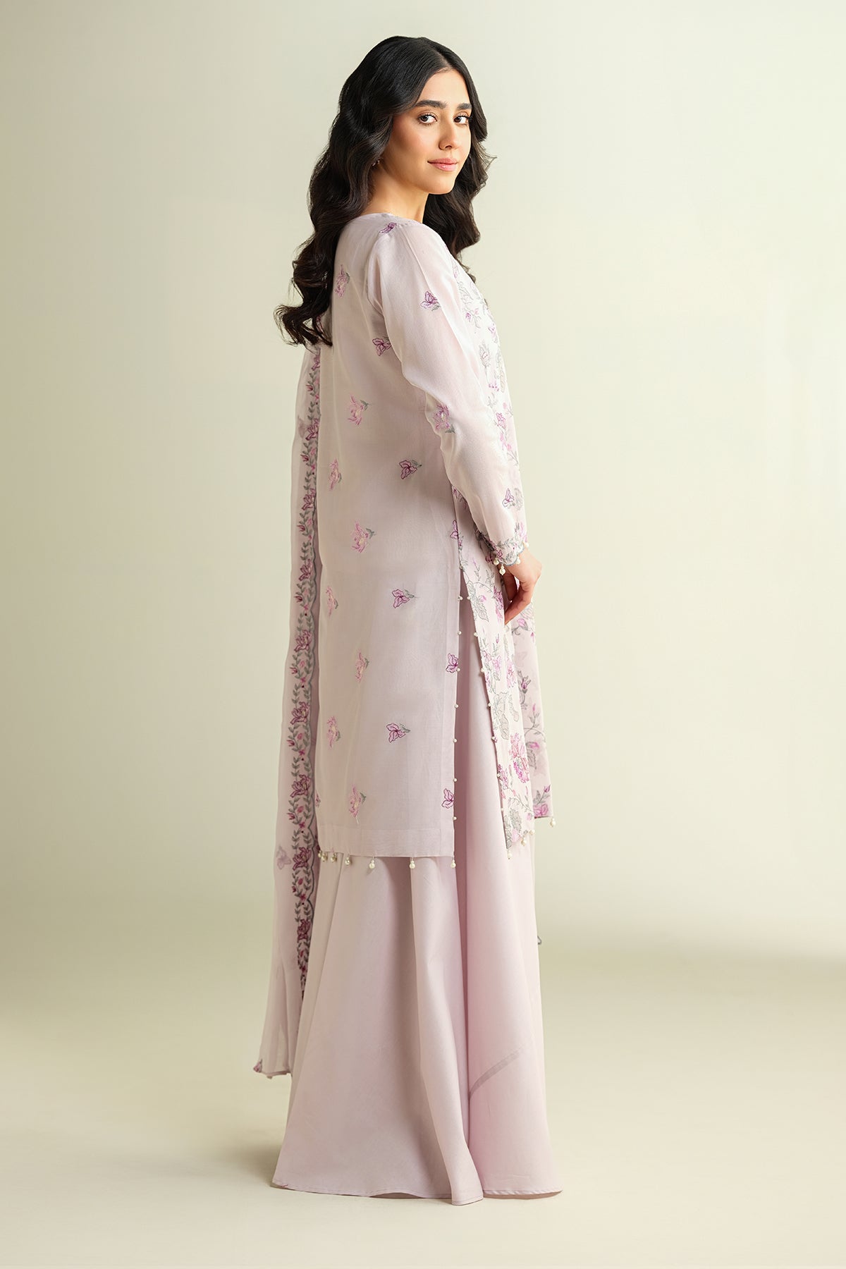 3 Piece - Embroidered Suit - E1621
