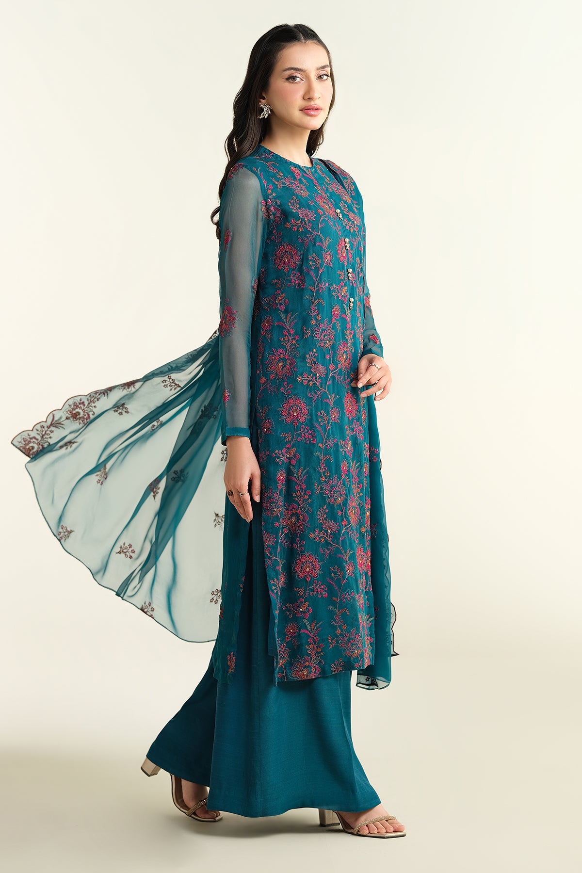 3 Piece - Embellished Suit - E1633