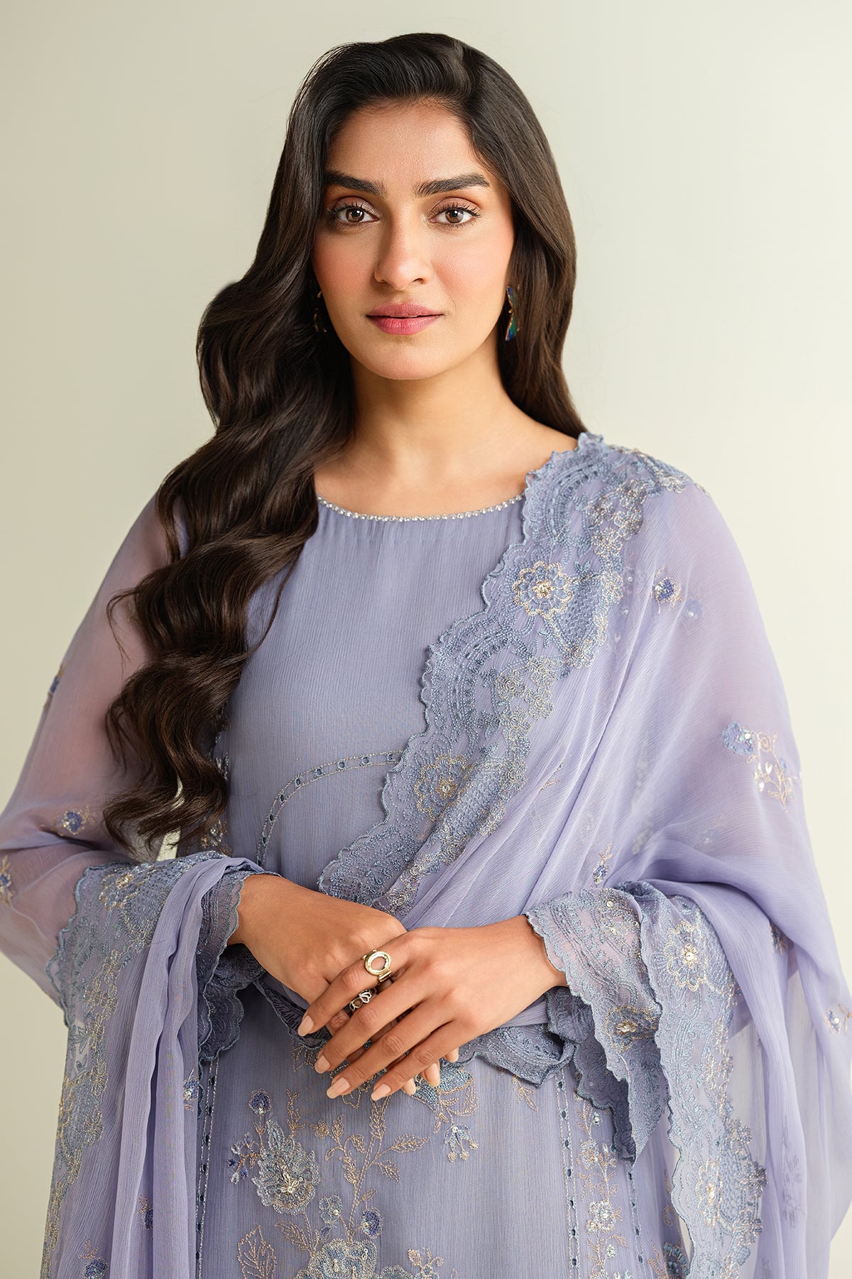 3 Piece - Embellished Suit - E1636