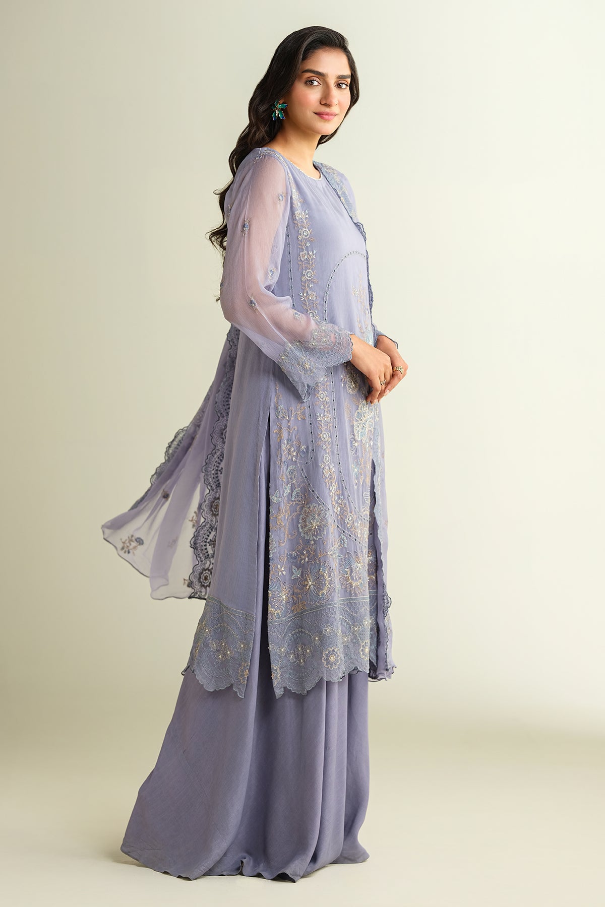 3 Piece - Embellished Suit - E1636