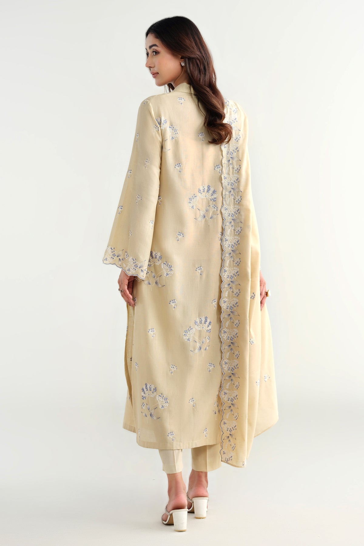 4 Piece - Embroidered Suit - E1640