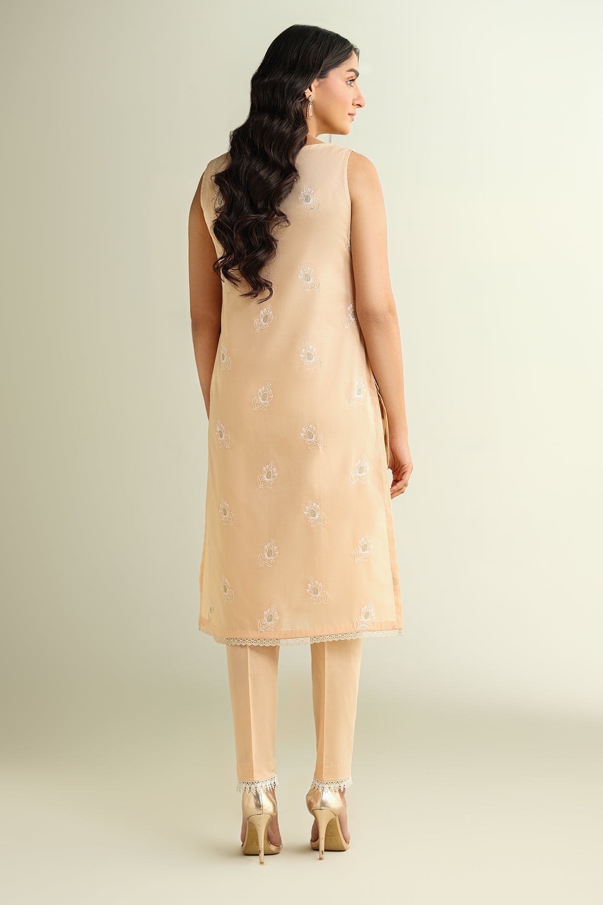 2 Piece - Embroidered Suit - E1647