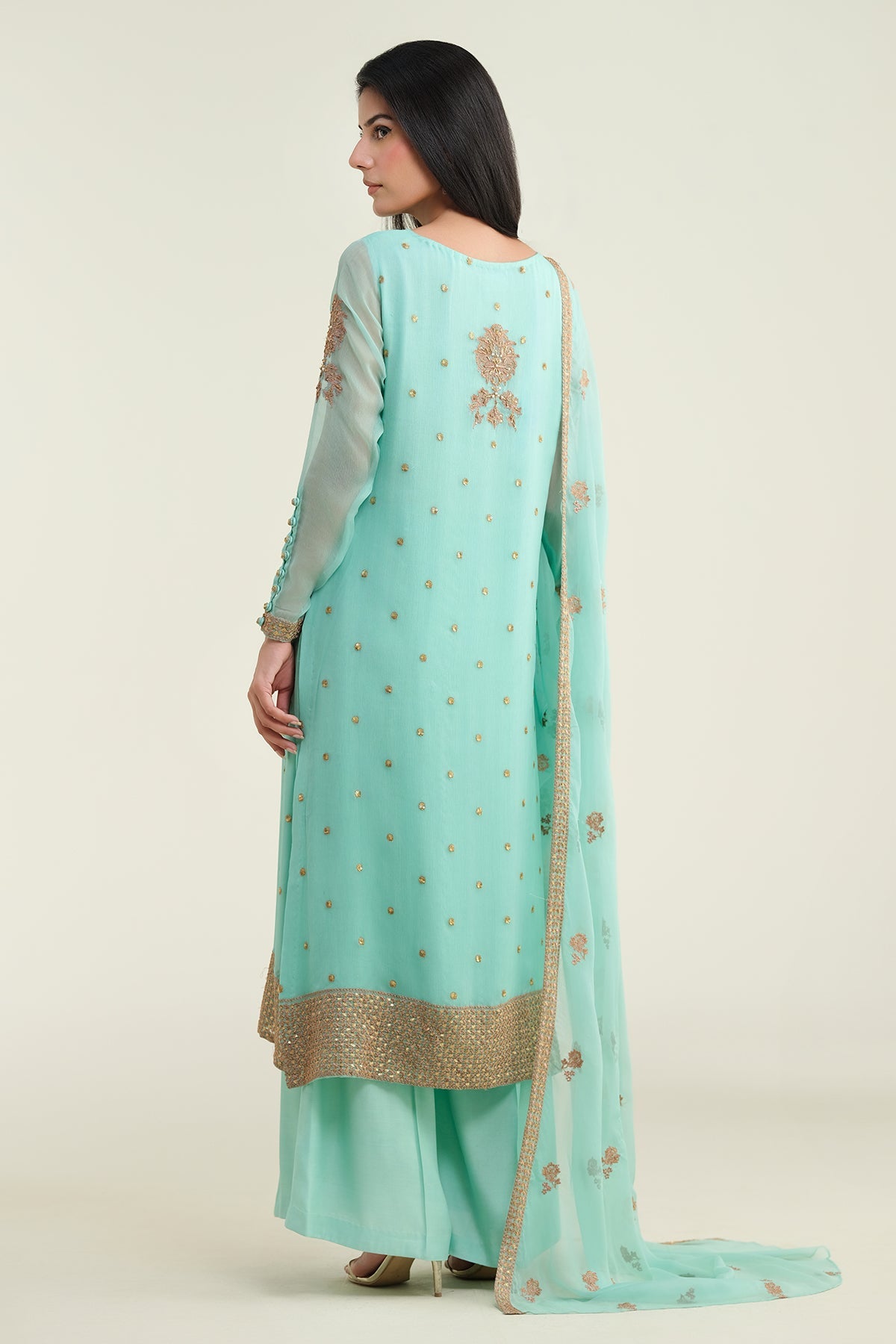 3 Piece - Embellished Suit - E1652