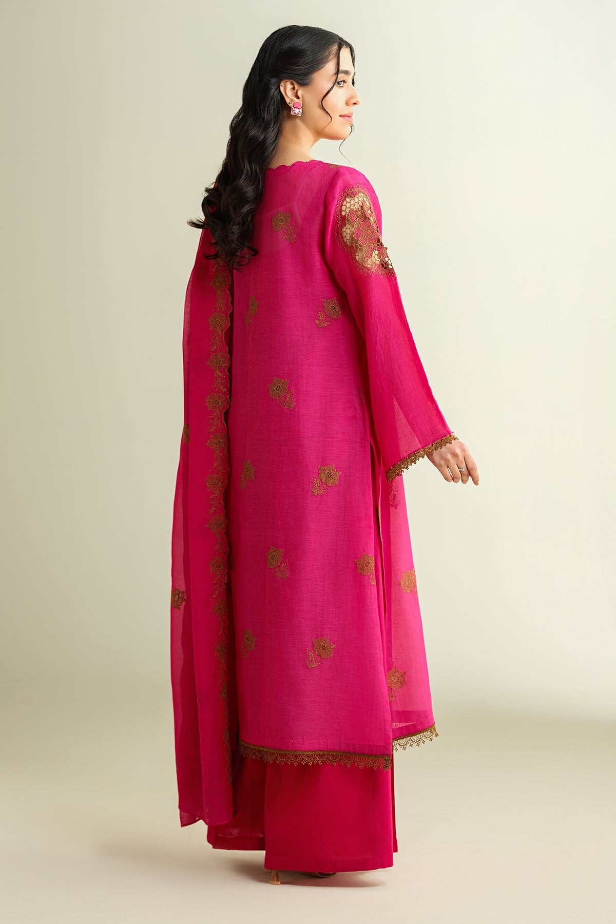 4 Piece - Embroidered Suit - E1664
