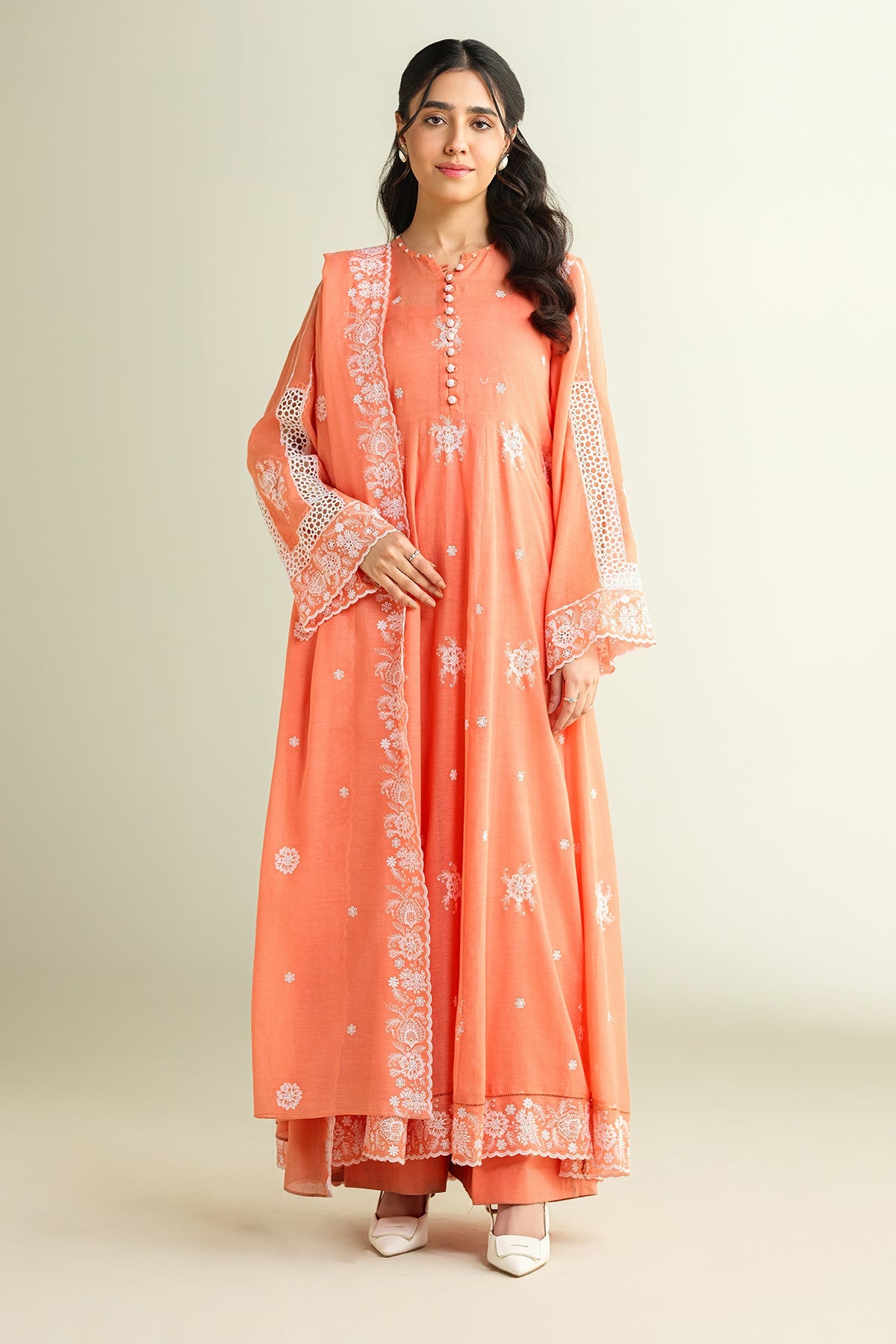 4 Piece - Embroidered Suit - E1665