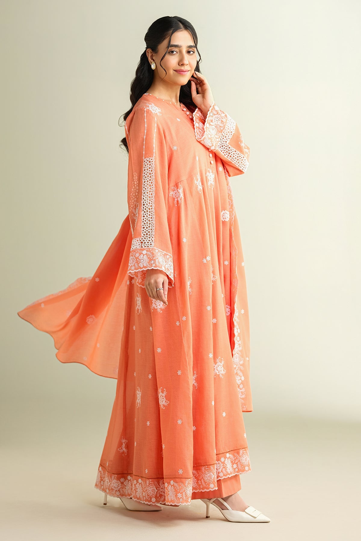 4 Piece - Embroidered Suit - E1665