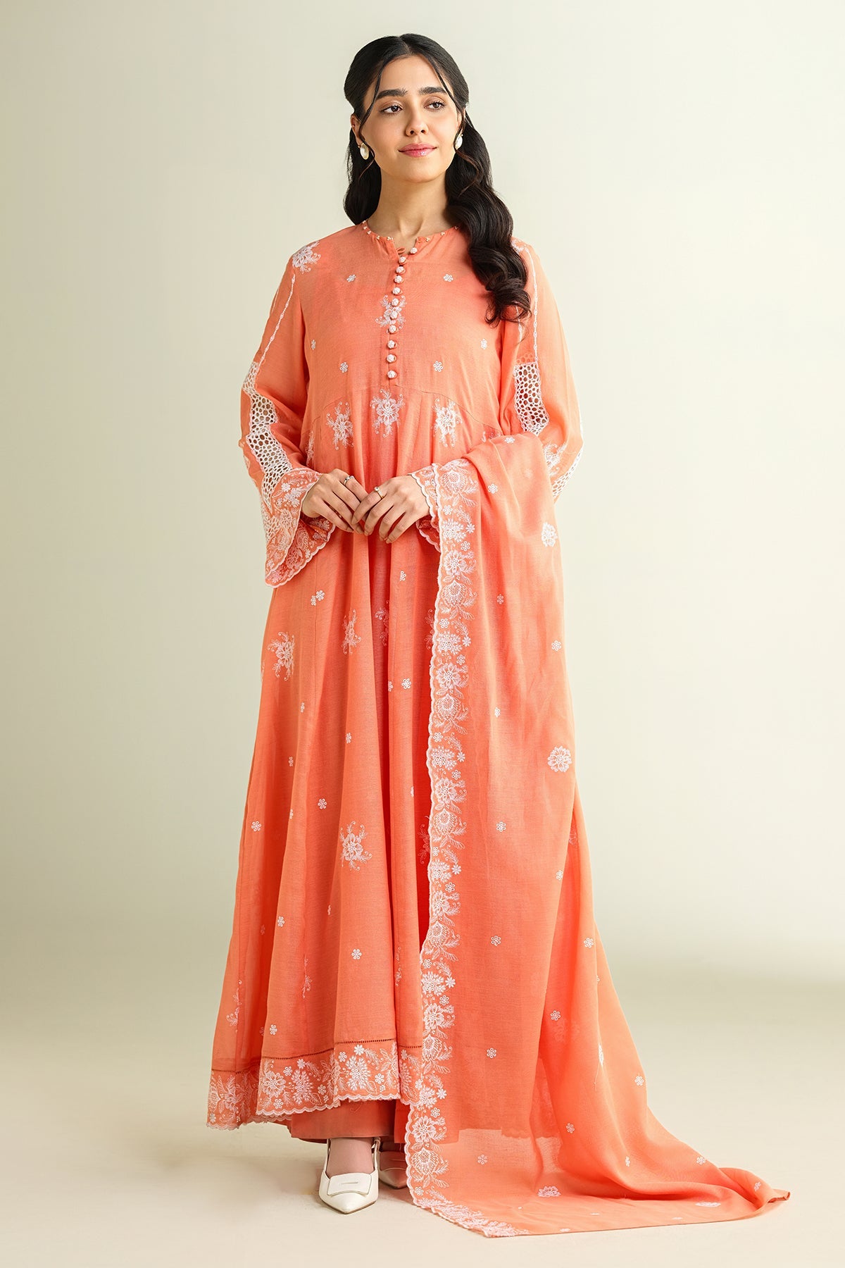 4 Piece - Embroidered Suit - E1665