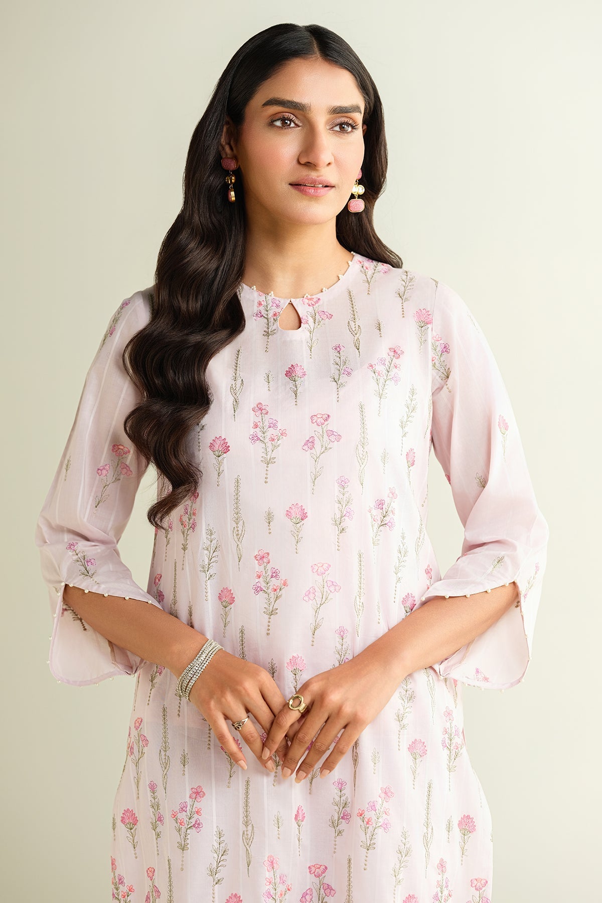 2 Piece - Embroidered Suit - E1672