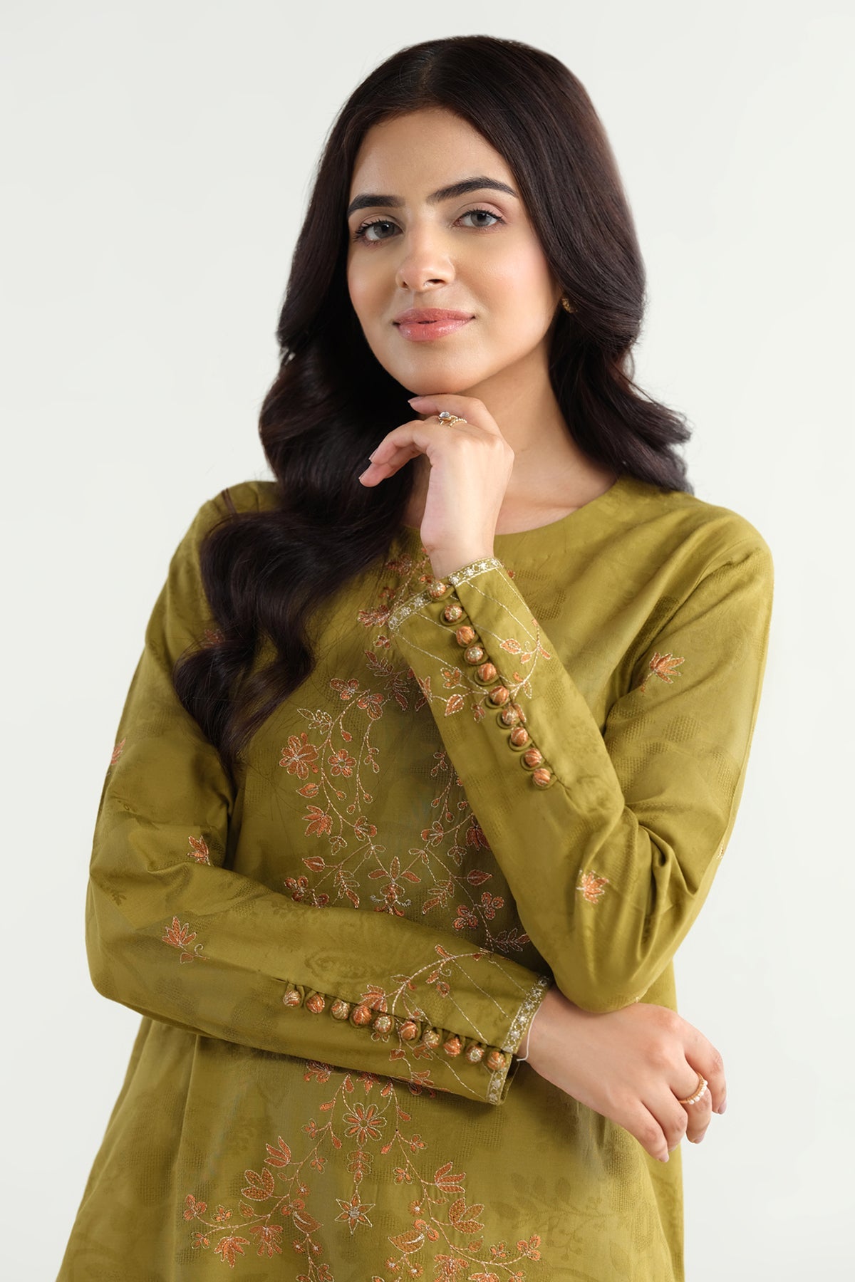 2 Piece - Embroidered Suit - E1676