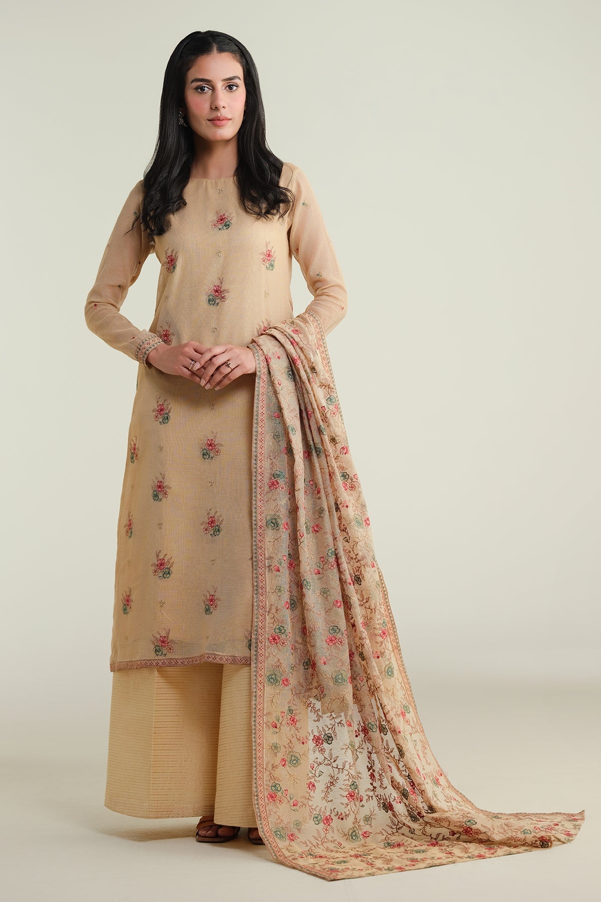 3 Piece-Embroidered Suit-E1681