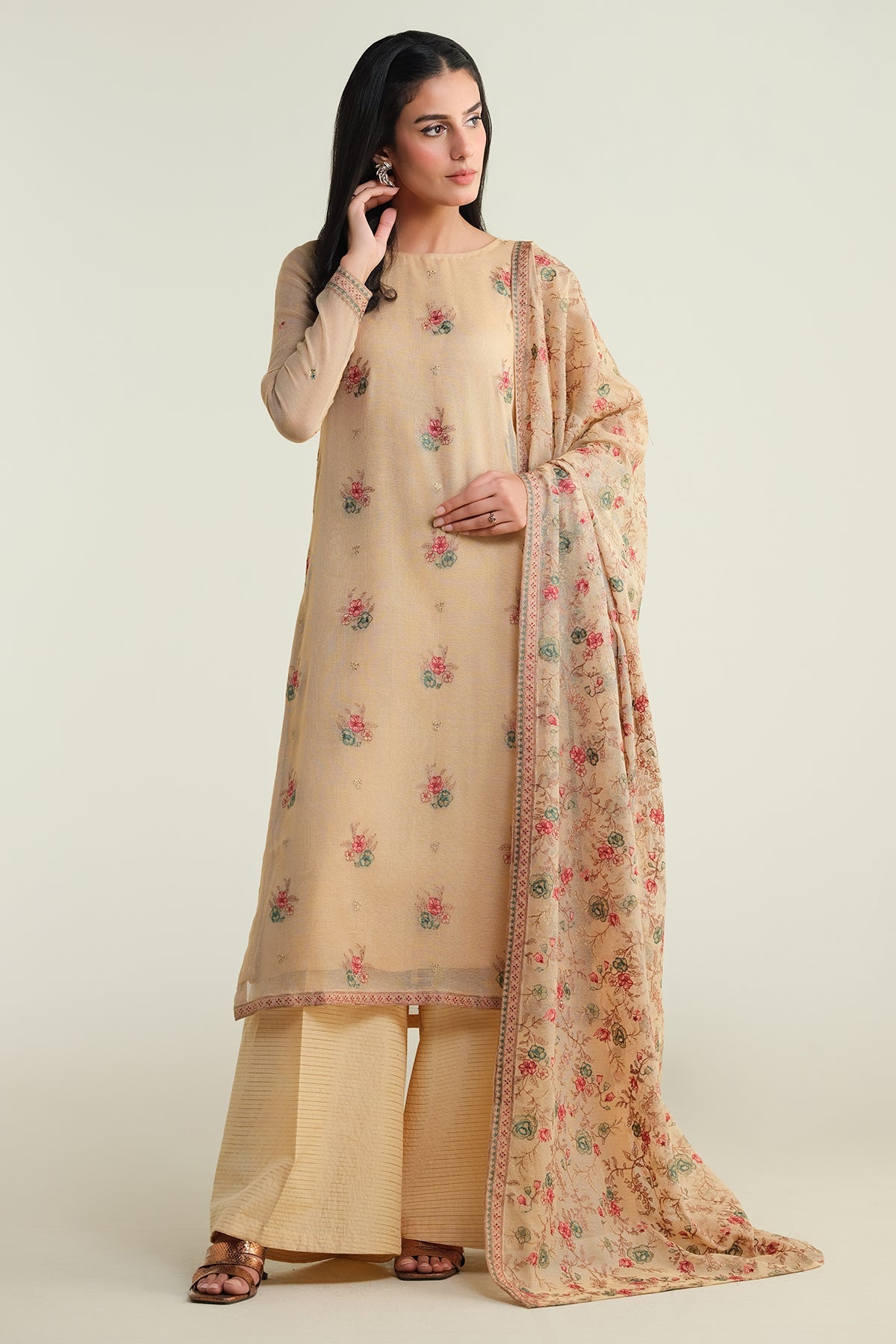3 Piece-Embroidered Suit-E1681