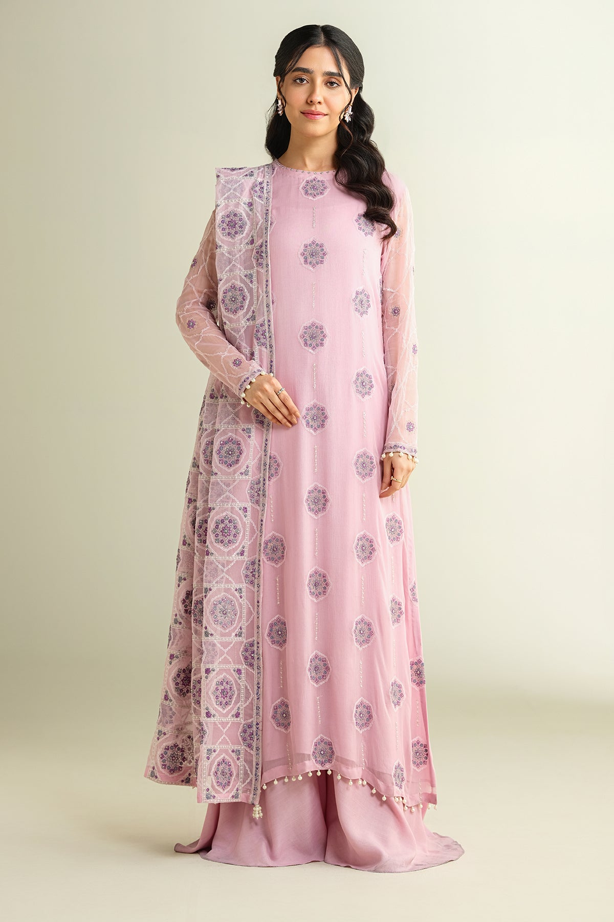 3 Piece - Embellished Suit - E1685