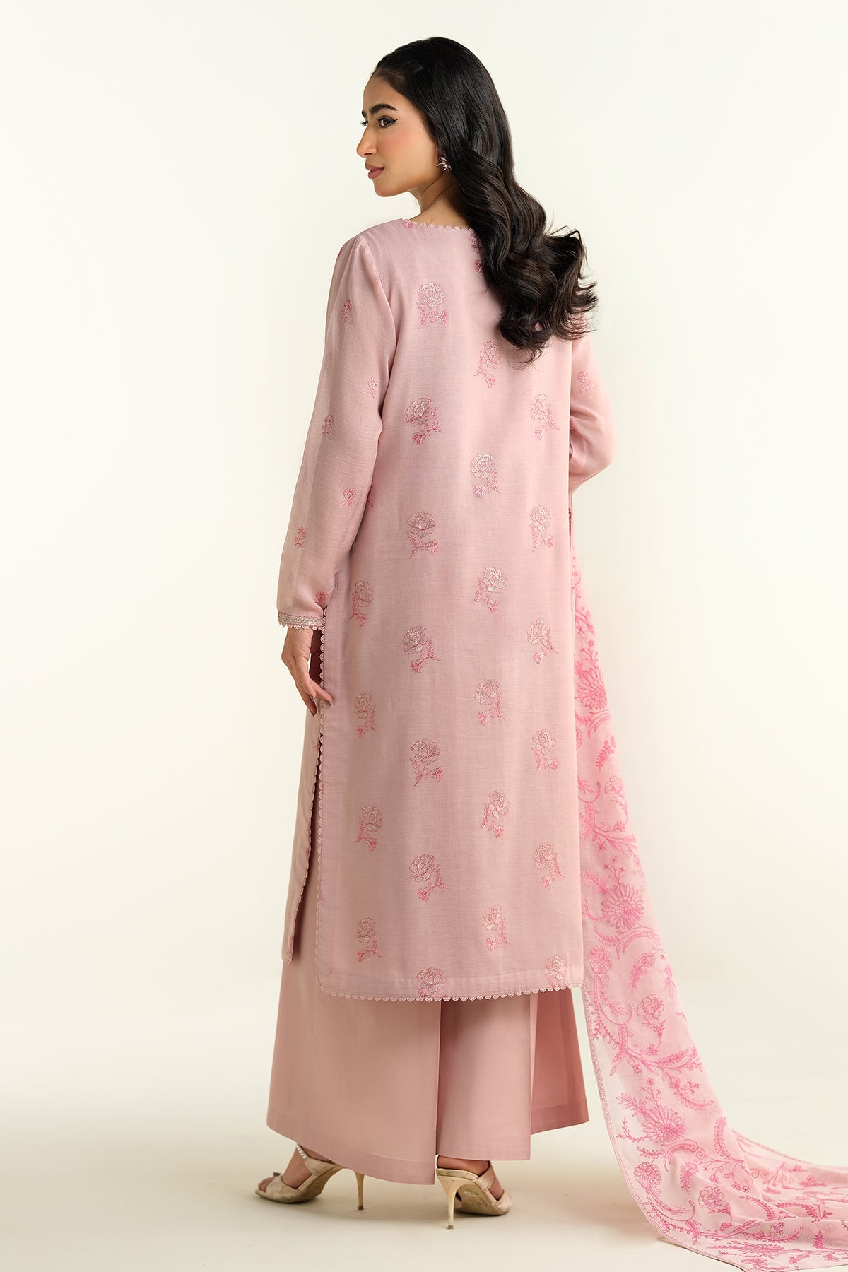 4 Piece - Embroidered Suit - E1645