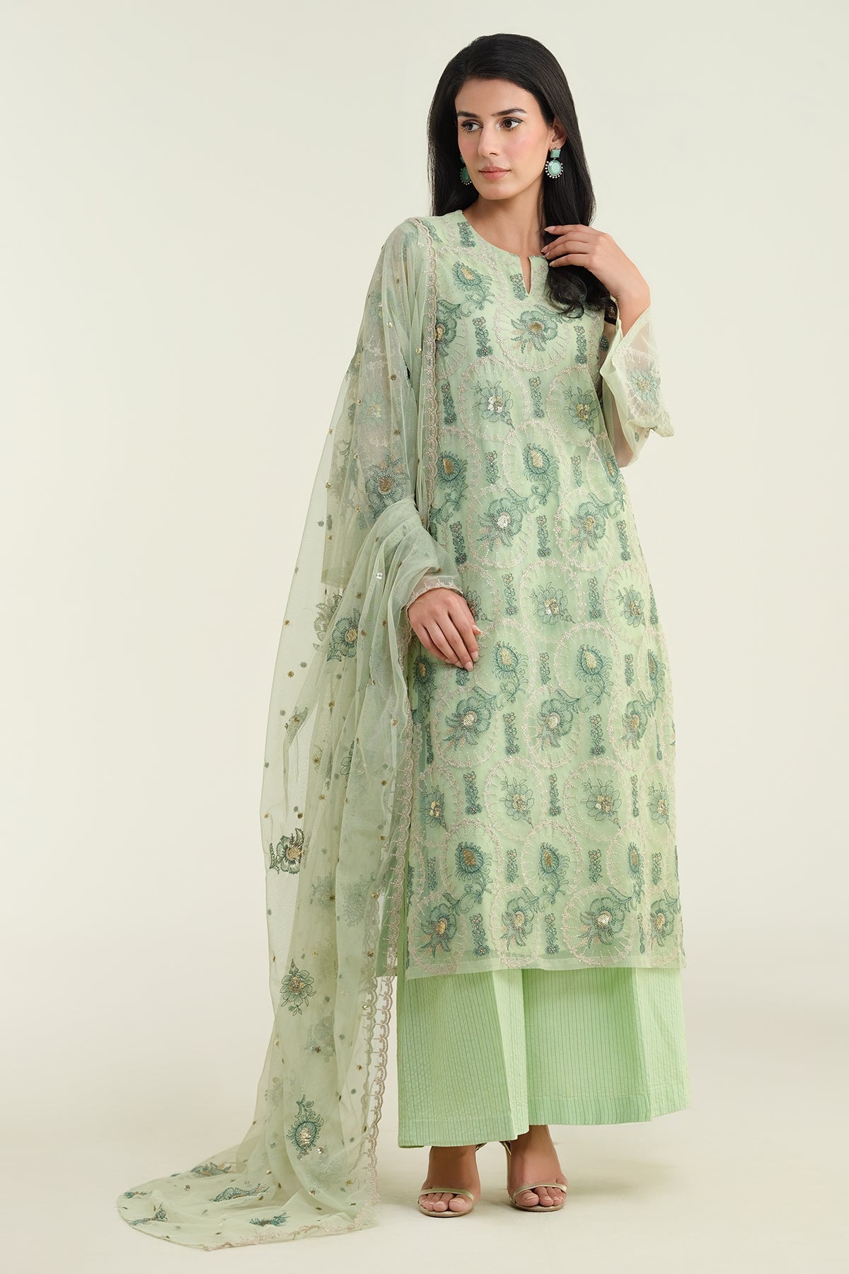 4 Piece-Embroidered Suit-E1698