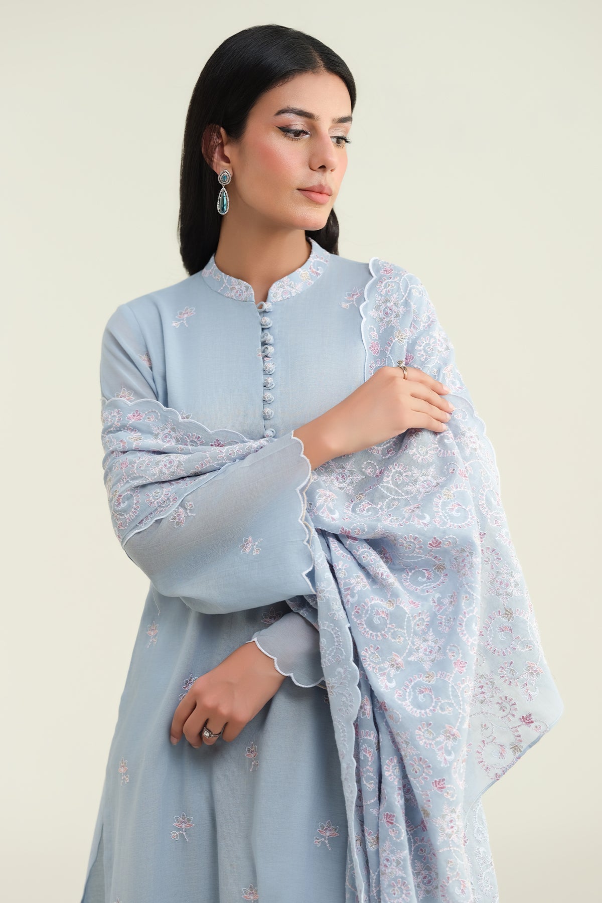 4 Piece-Embroidered Suit-E1701