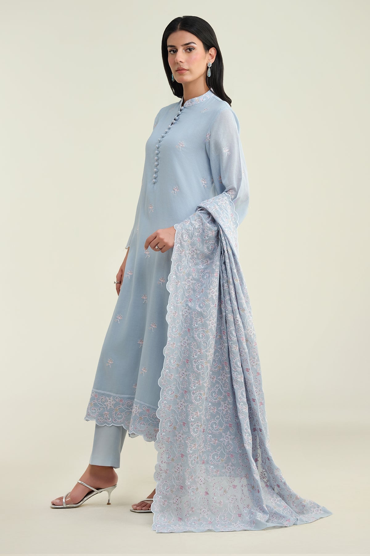 4 Piece-Embroidered Suit-E1701