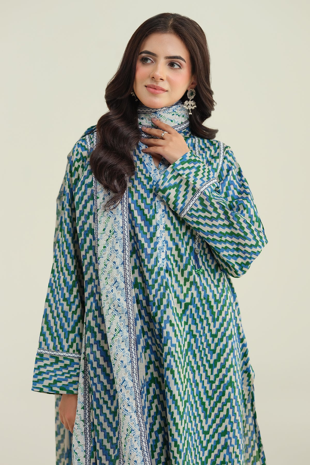 3 Piece- Printed Suit-KPA24-P3017-17