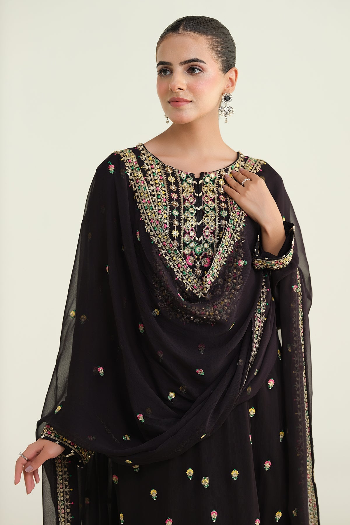 3 Piece- Embroidered Embellished-KPW24-P3027-27