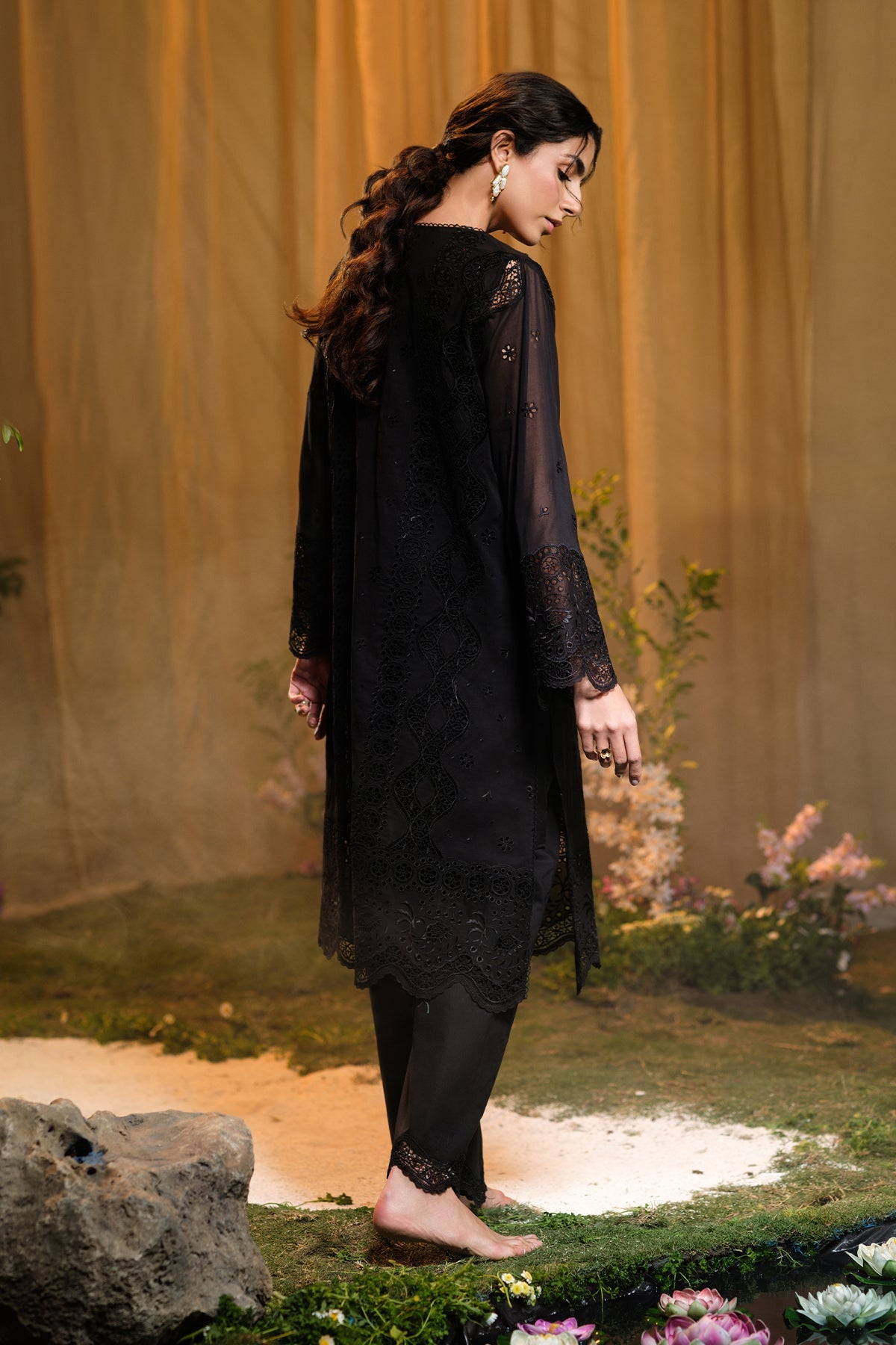 3 Piece - Embroidered Suit - MCP1723-1
