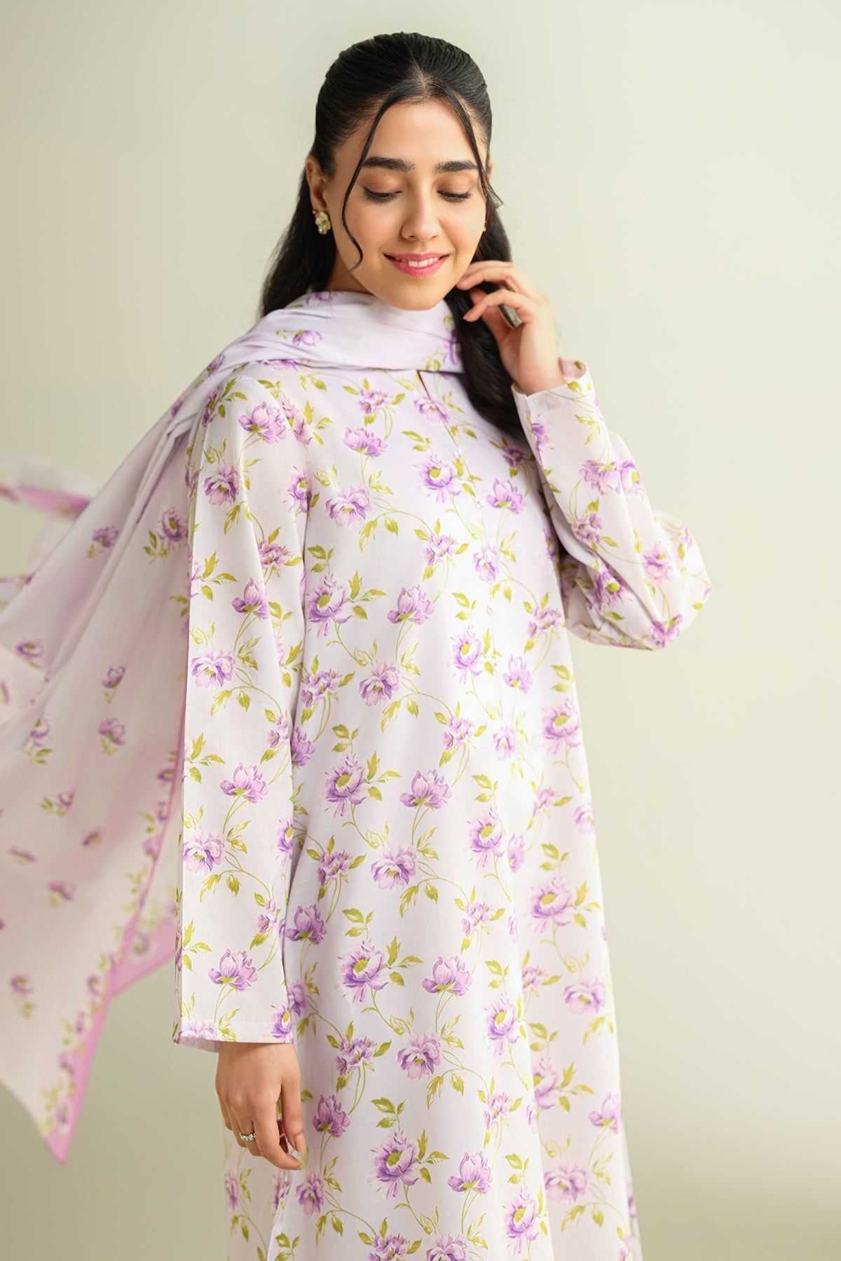 3 Piece - Printed Suit - X6104