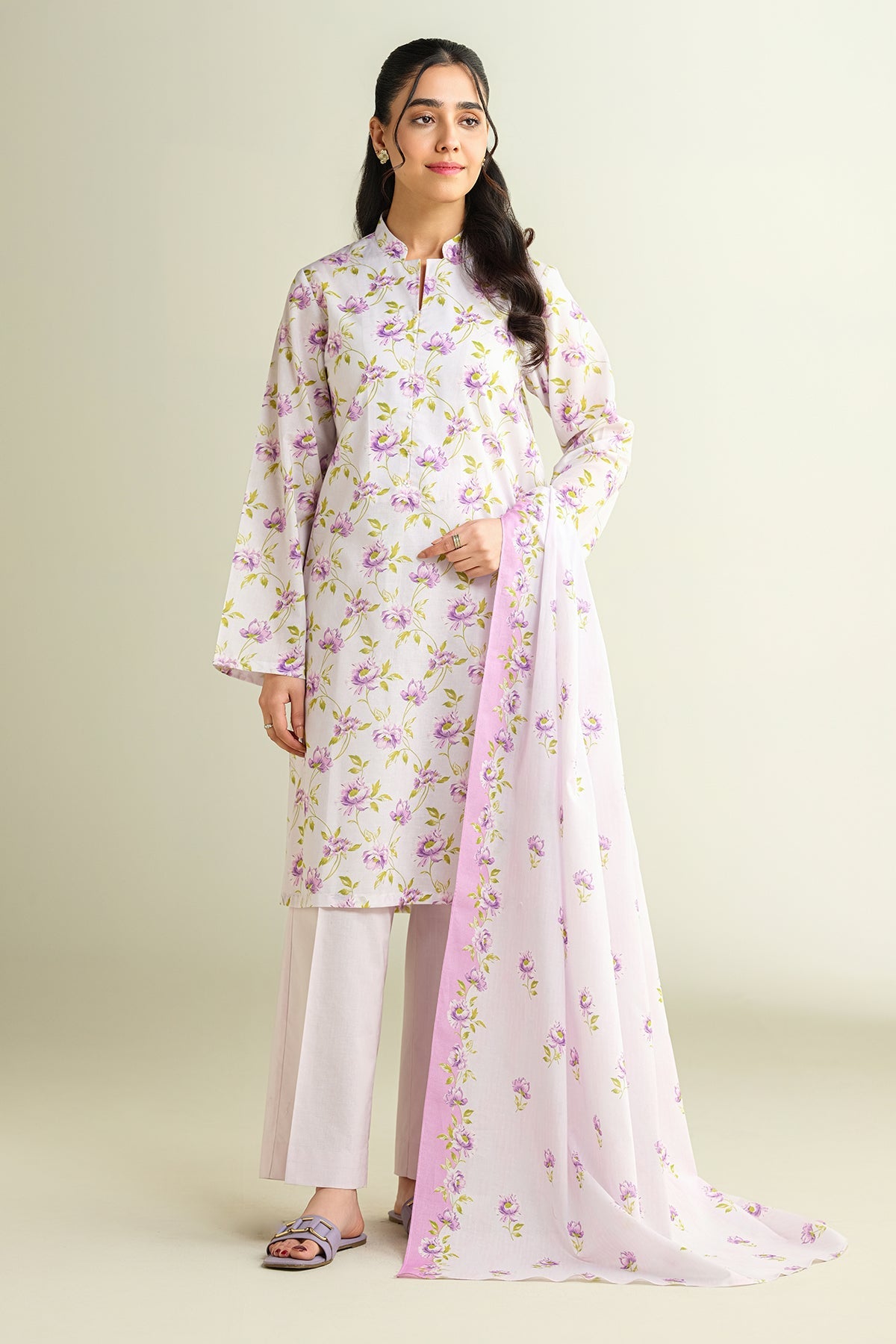 3 Piece - Printed Suit - X6104