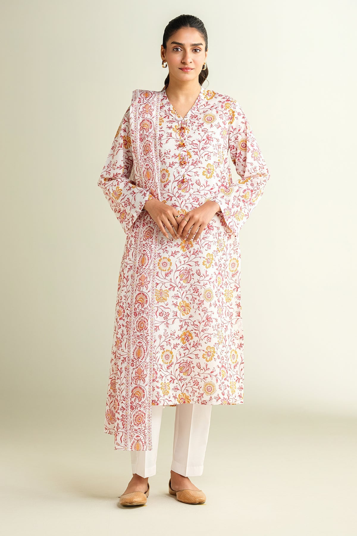 3 Piece - Printed Suit - X6114