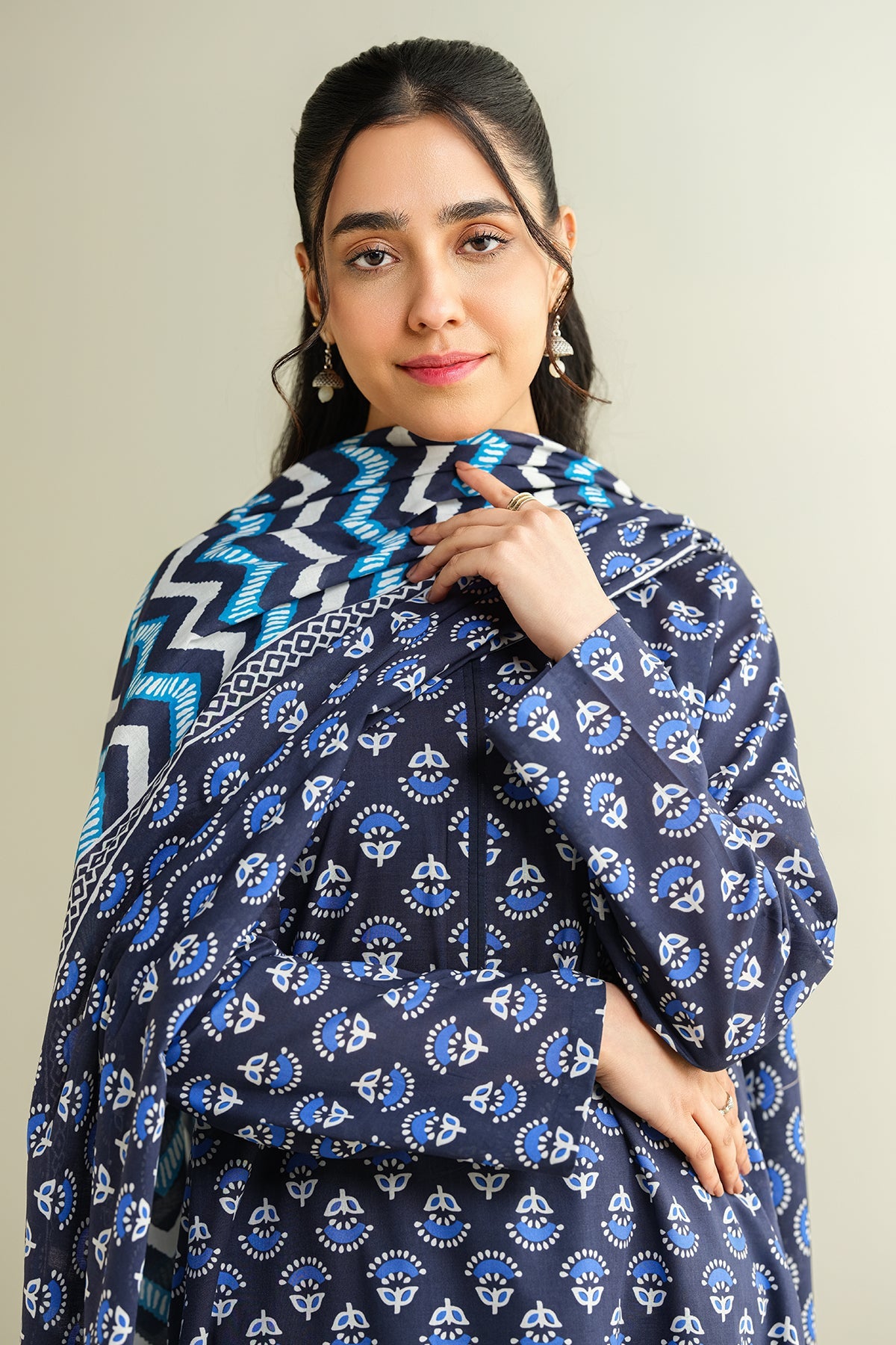3 Piece - Printed Suit - X6130
